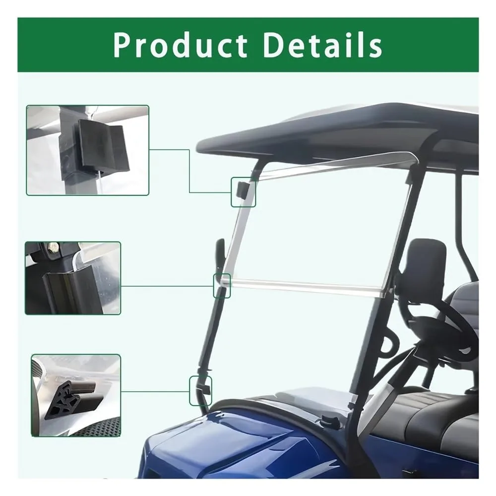 GENTERUN Folding Front Windshield for Club Car Tempo - GENTERUN111 image 4