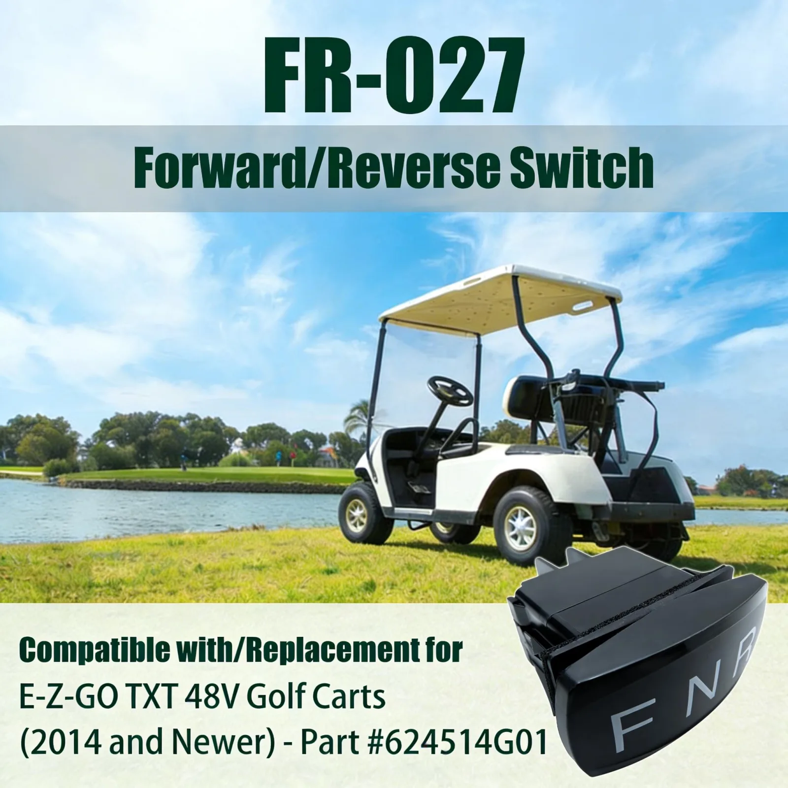 ZHWOTO FR-027 Forward/Reverse Switch for E-Z-GO TXT 48V image 2