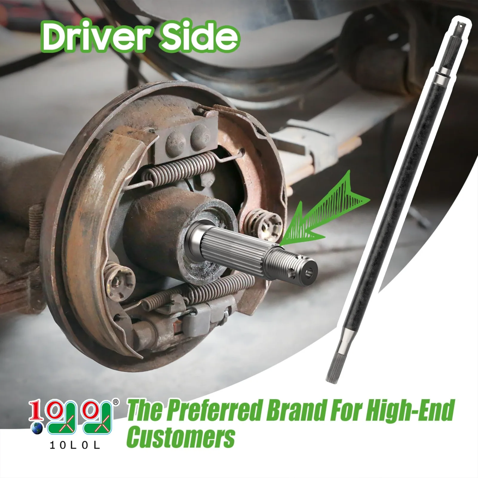 10L0L Rear Axle Shaft Kit for Yamaha G16 G19 G22 Drive image 2