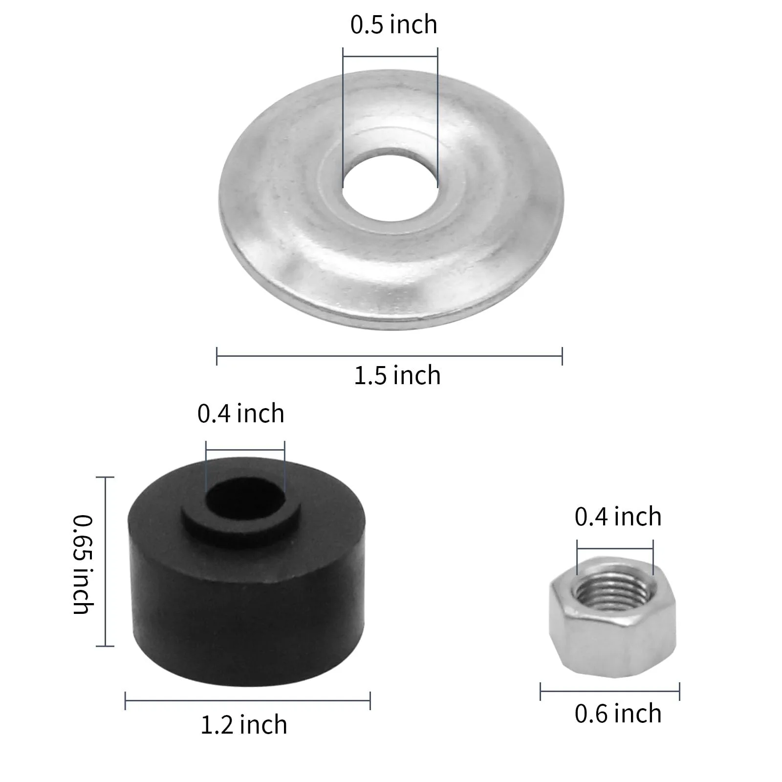 ZUDKSUY Golf Cart Shock Bushing Kit for E-Z-GO and Club Car image 2