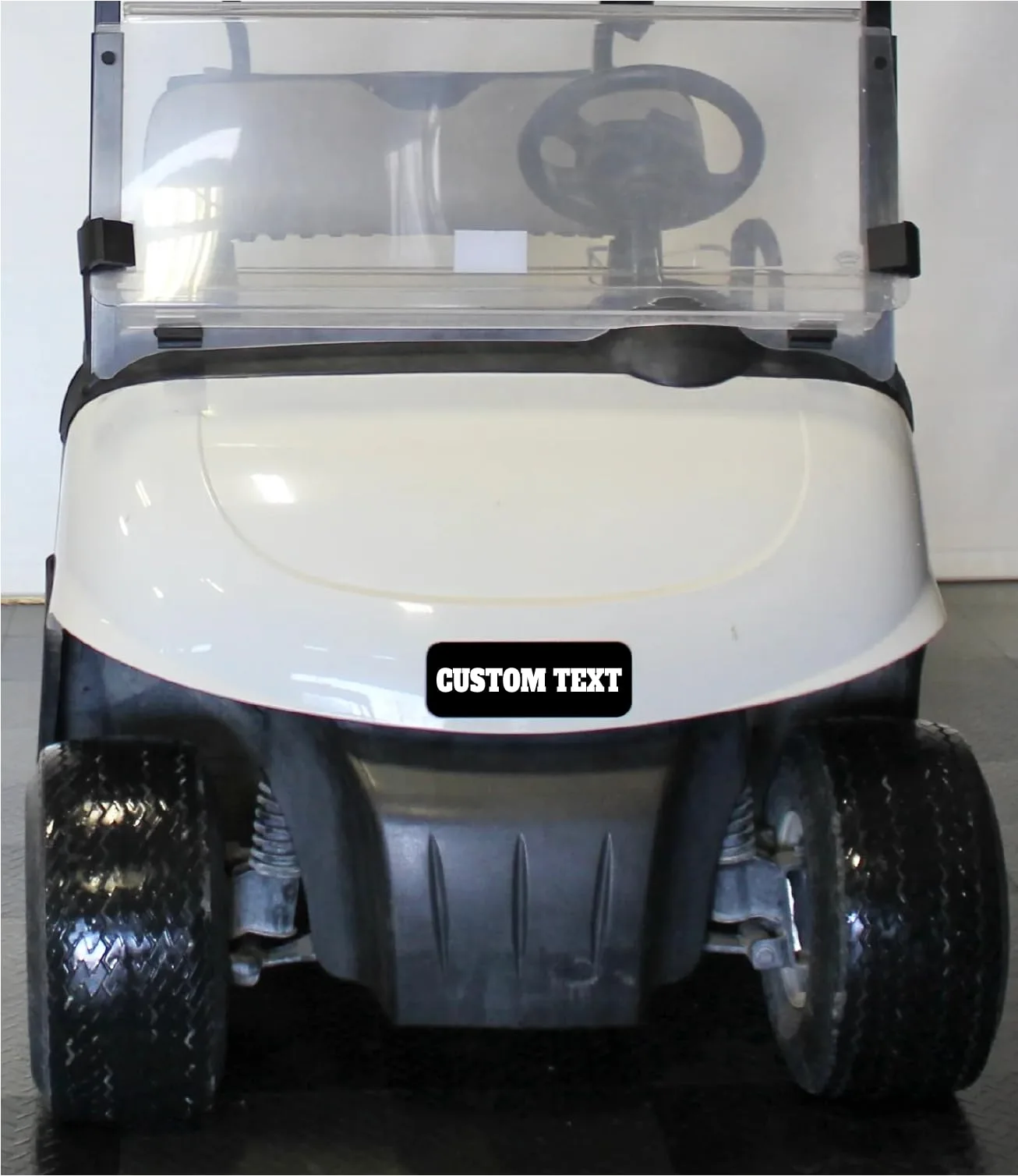 Custom E-Z-GO Front Name Plate | Kustom Cycle Parts