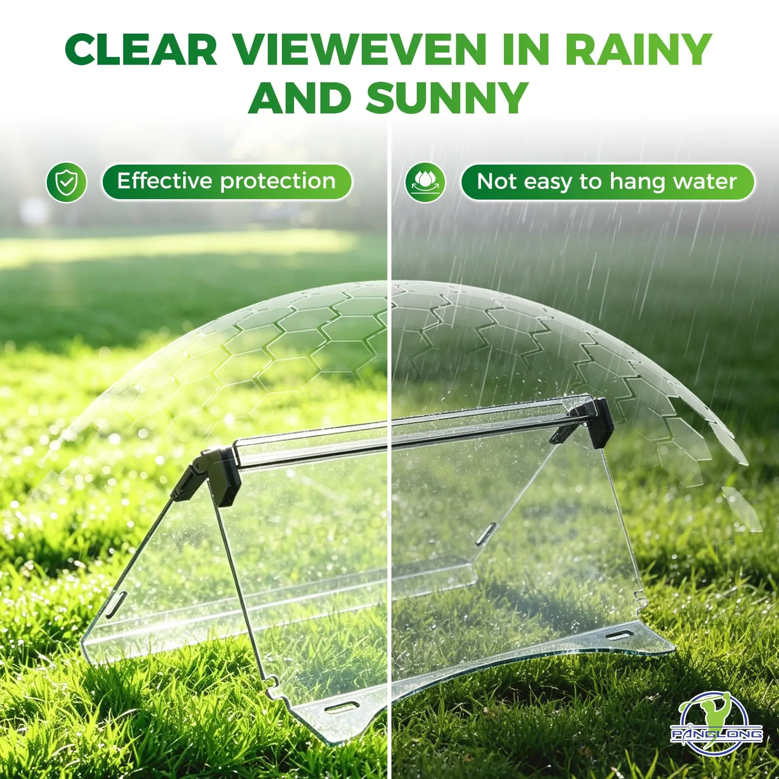 Panglong Foldable Windshield for Club Car Precedent, Tempo & Onward image 4