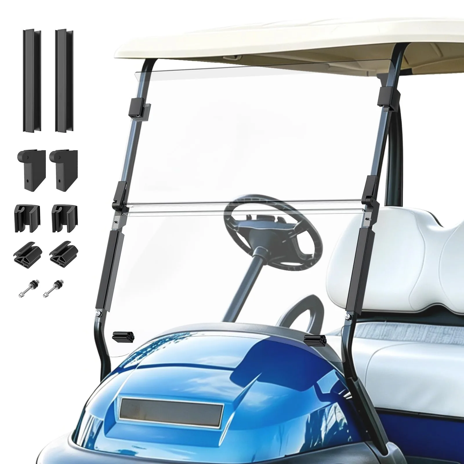 Panglong Foldable Windshield for Club Car Precedent, Tempo & Onward