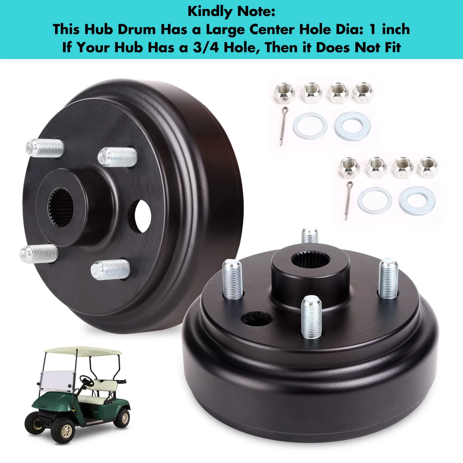 10L0L Rear Brake Drum Assembly for EZGO 4-Cycle Gas Carts image 4