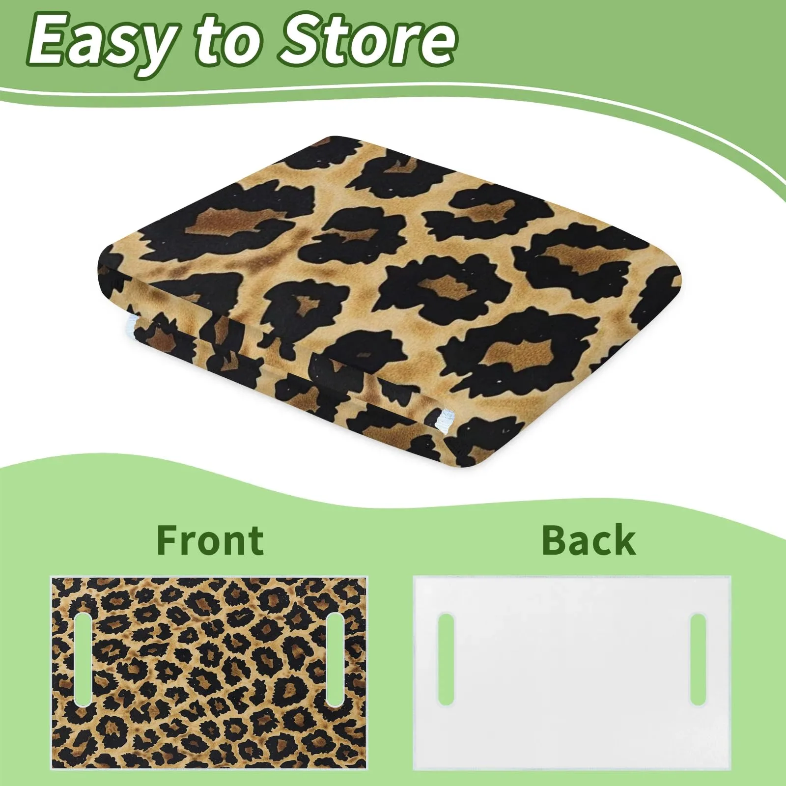 Tiveruda Leopard Print Golf Cart Seat Cover, 51 x 31 in. image 4