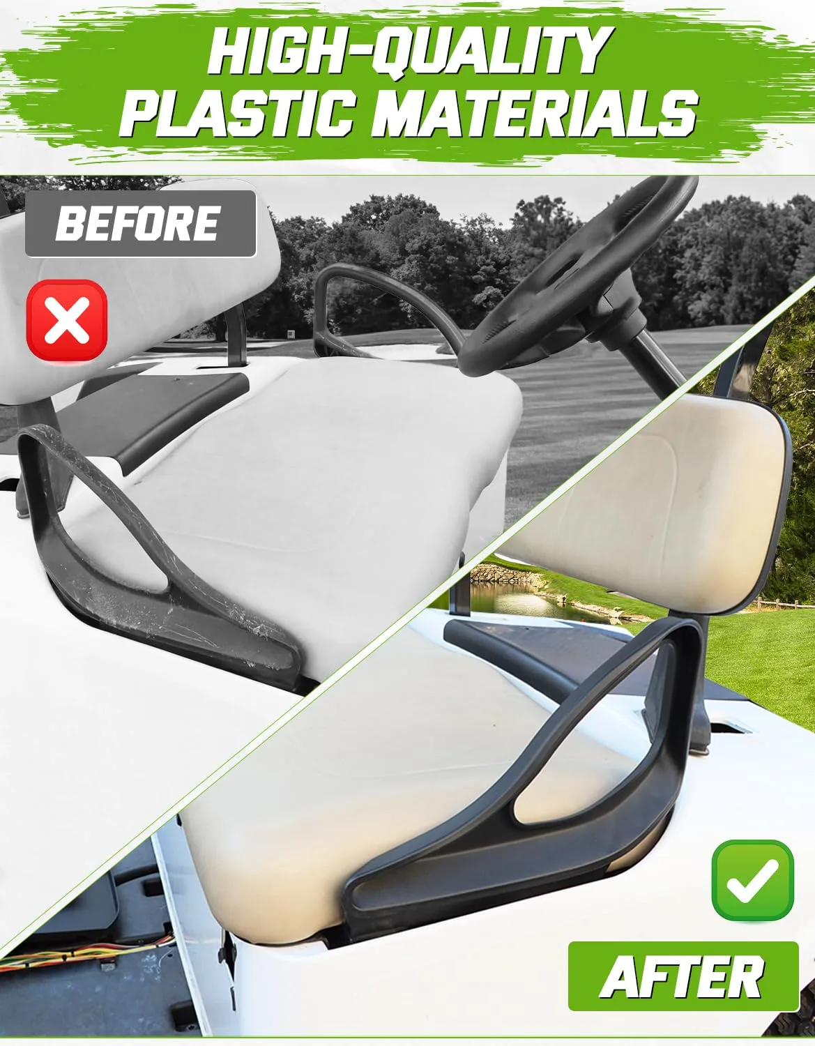 CYOOYC Arm Rest Hip Restraints for 2025 E-Z-GO Valor image 2