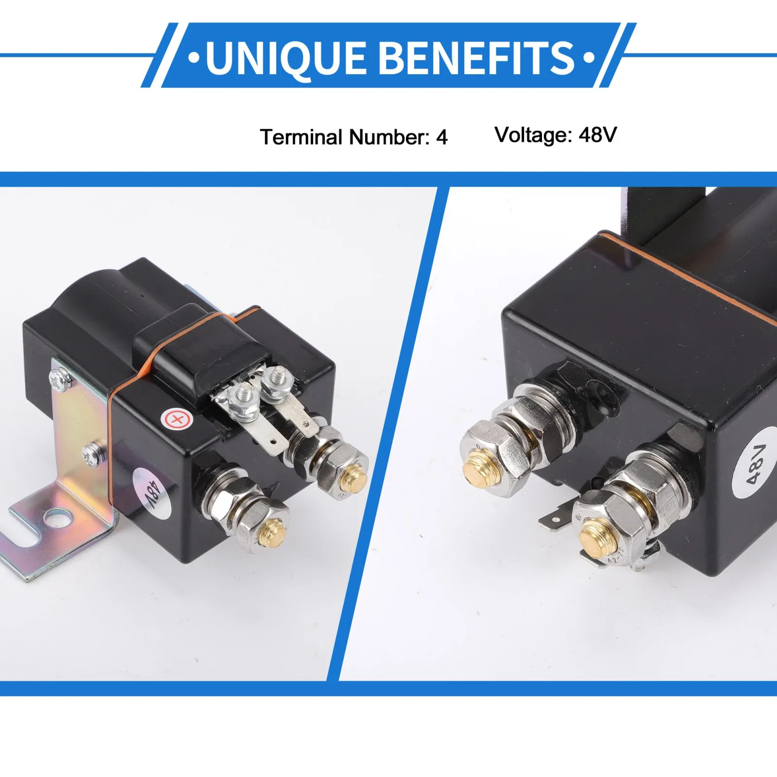 VekAuto 48V Solenoid Relay for Club Car DS and Precedent image 4