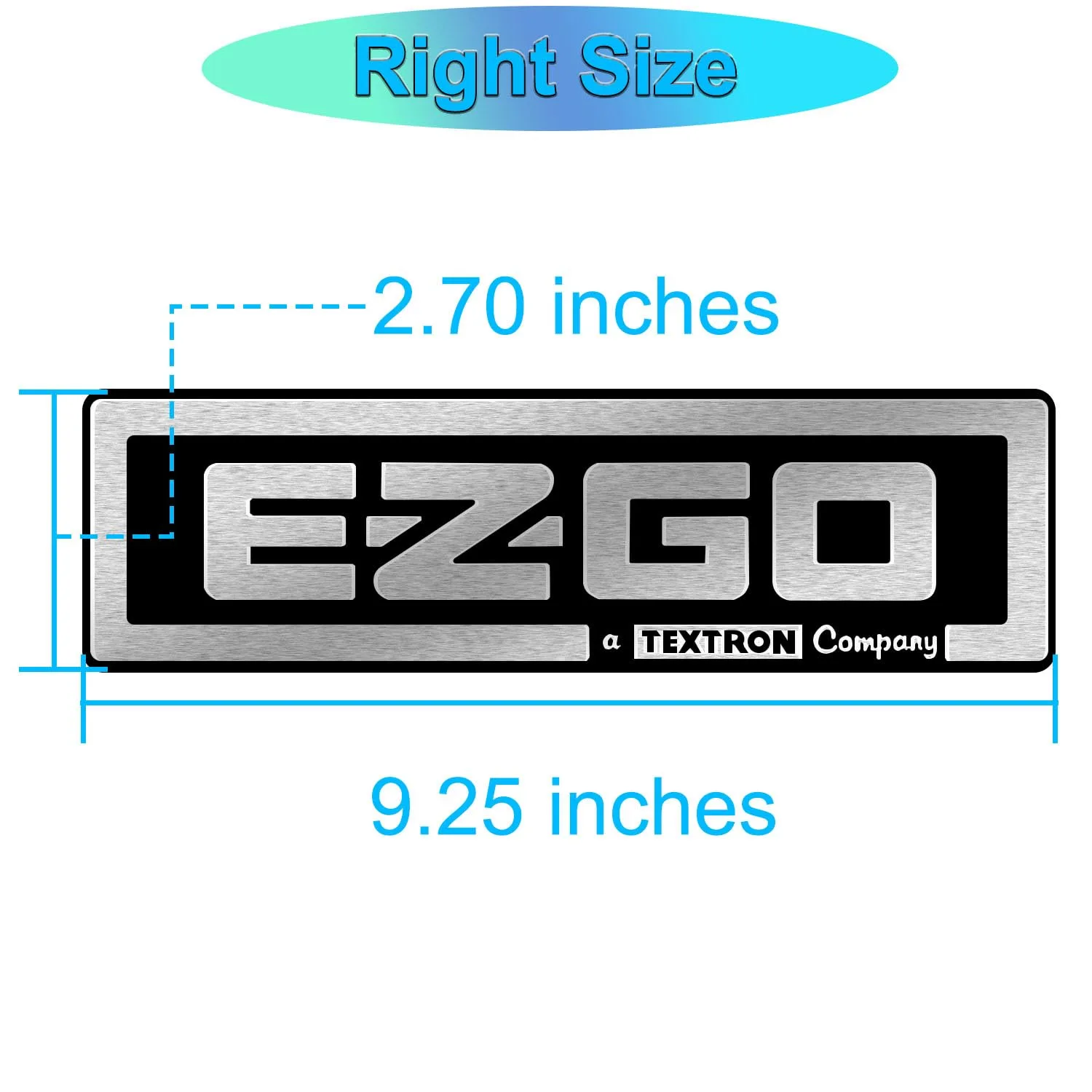 LY 5KYSON Front Emblem for E-Z-GO TXT and RXV image 3