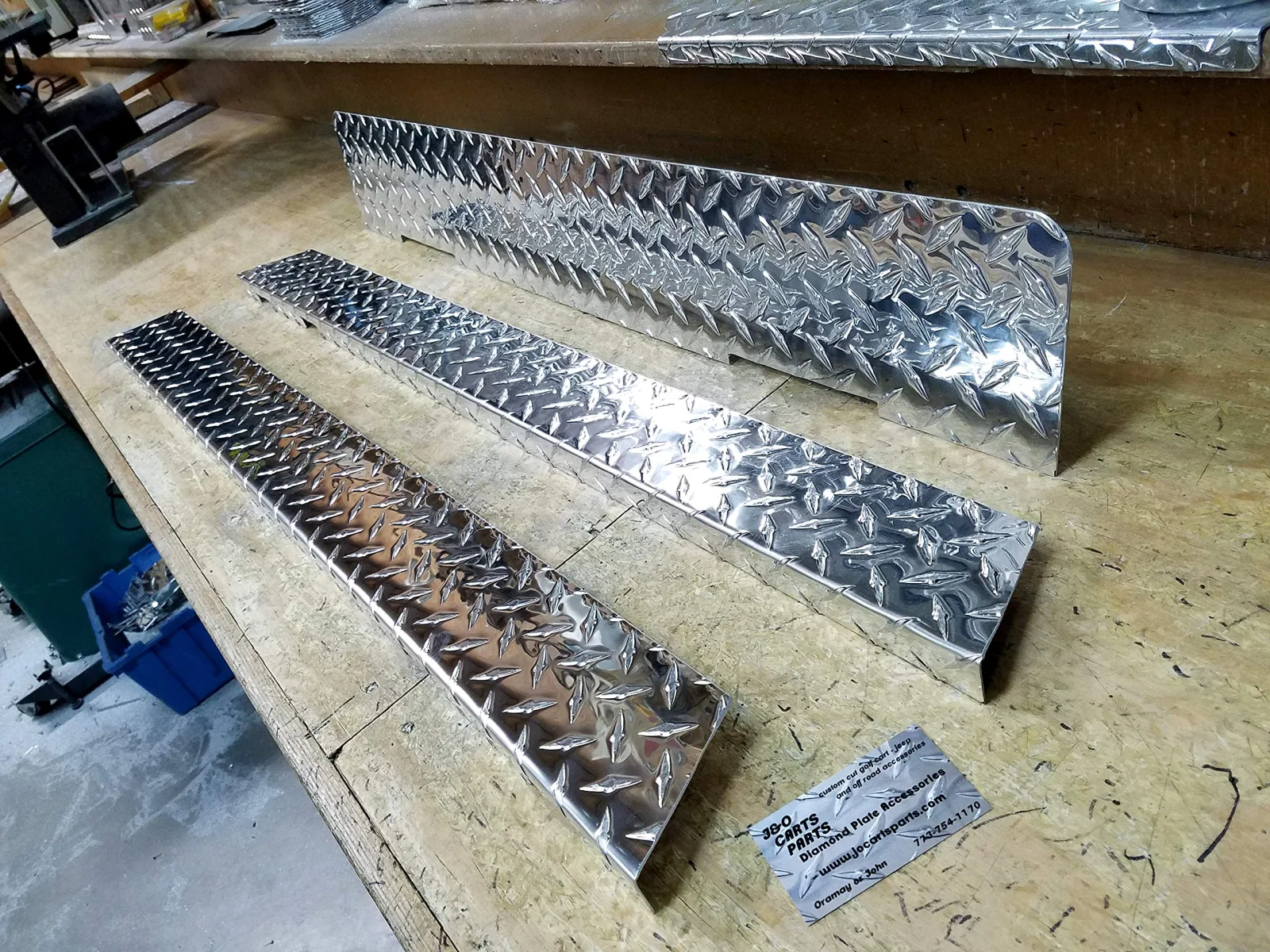 Yamaha G2/G9 Aluminum Diamond Plate Rocker Covers & Kick Plate