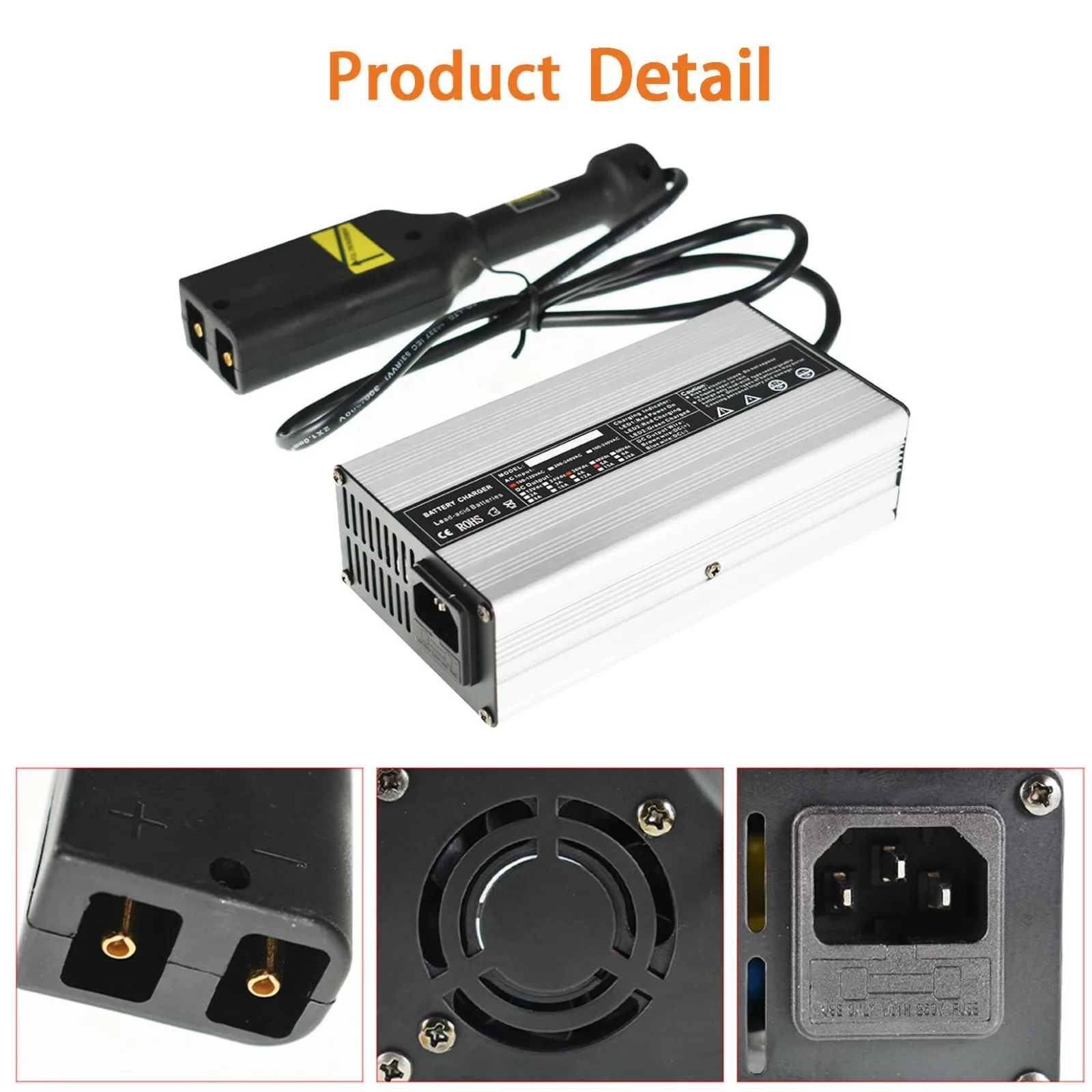Findmall 36V 5A Golf Cart Charger with D-Style Plug image 3