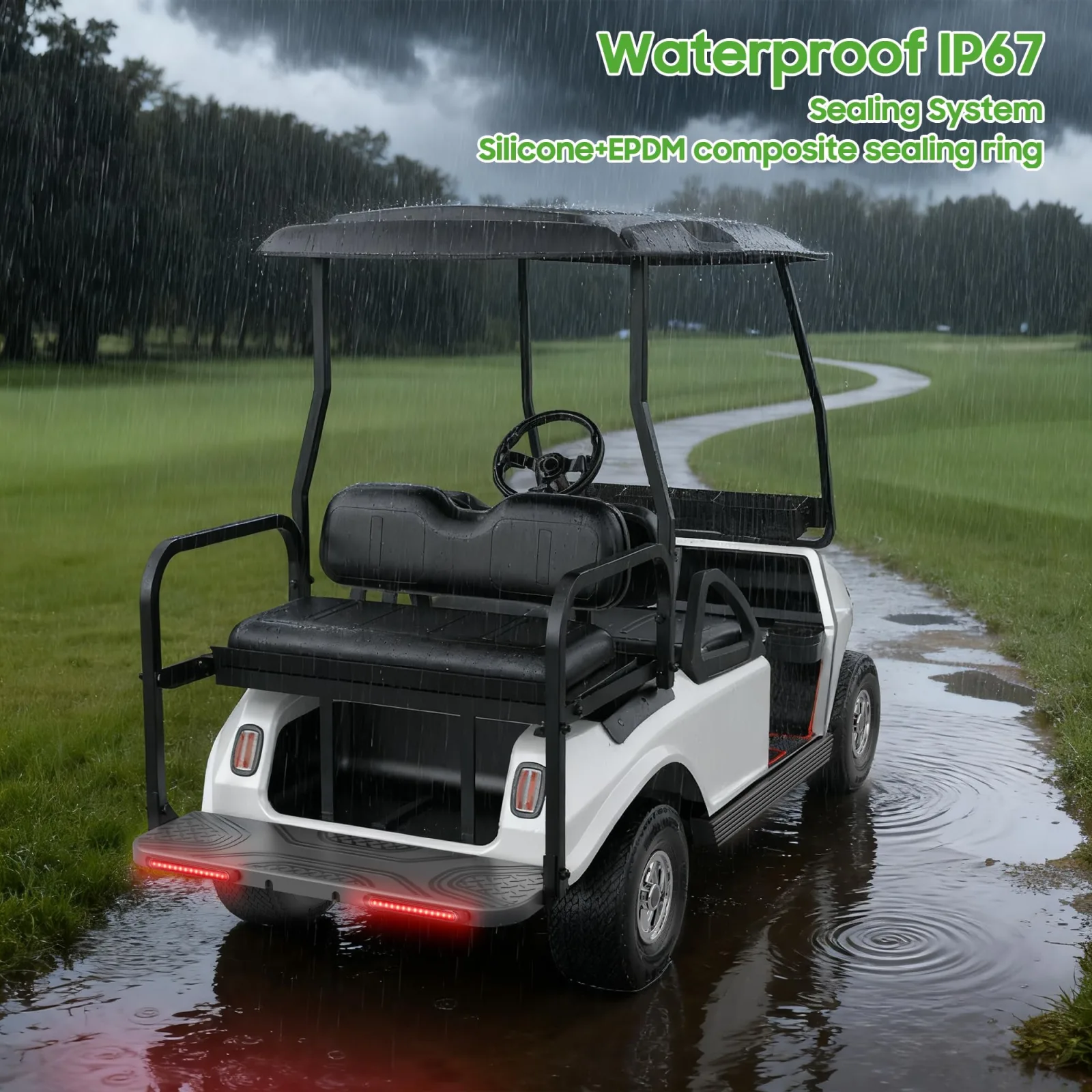 10L0L 12V Universal Golf Cart LED Taillight Kit image 4