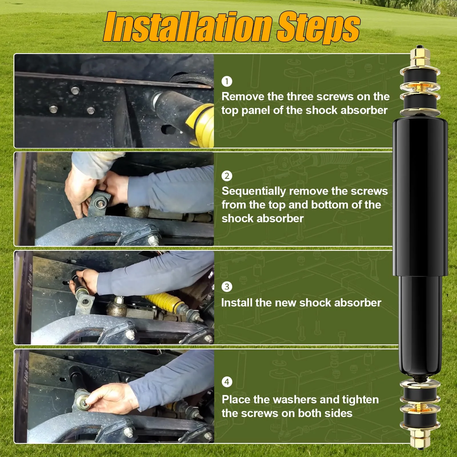 ENEKERP E-Z-GO TXT & Medalist Shock Absorber Set image 4