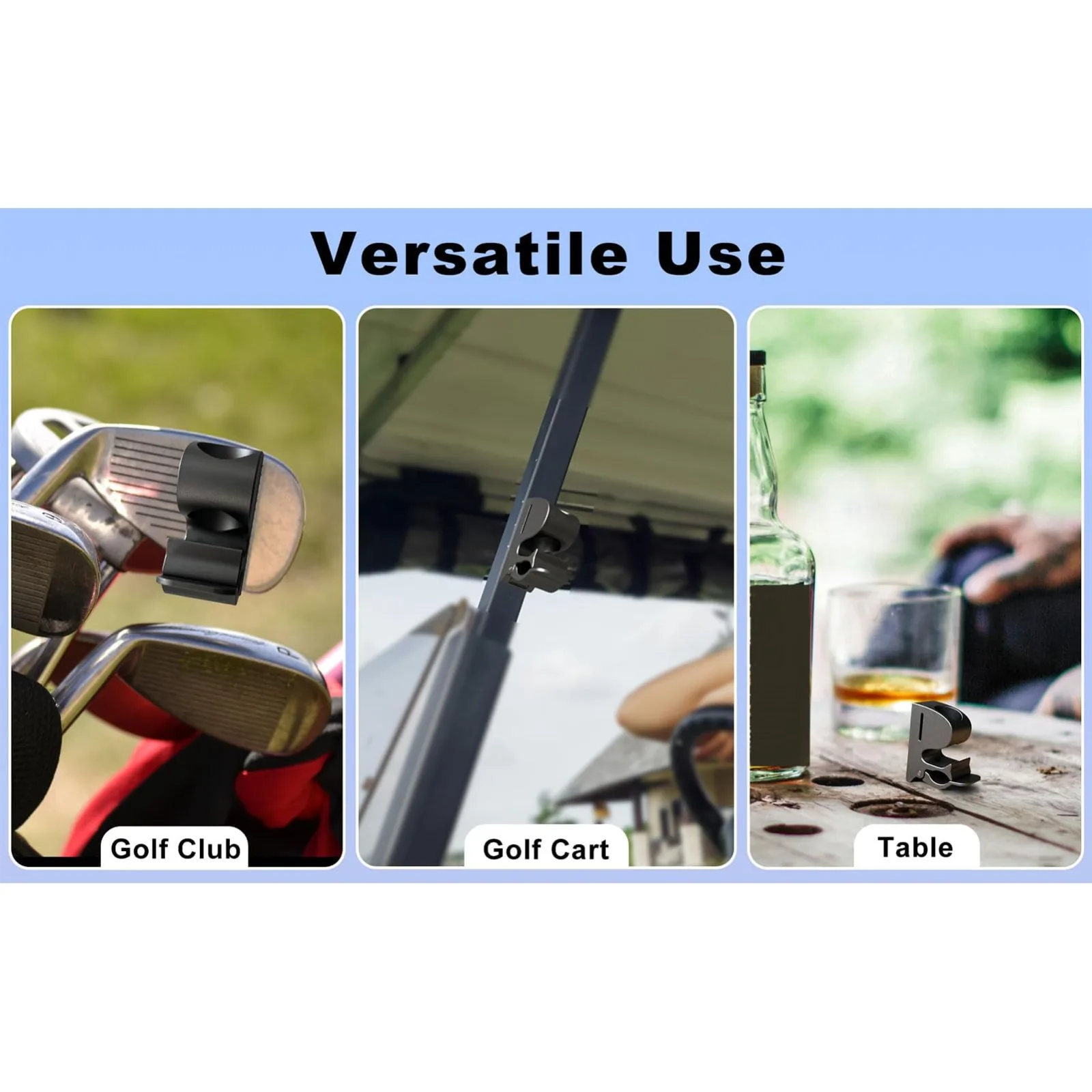 Eujgoov Magnetic Golf Cart Holder Clip — Aluminum, 50 lb Pull image 4