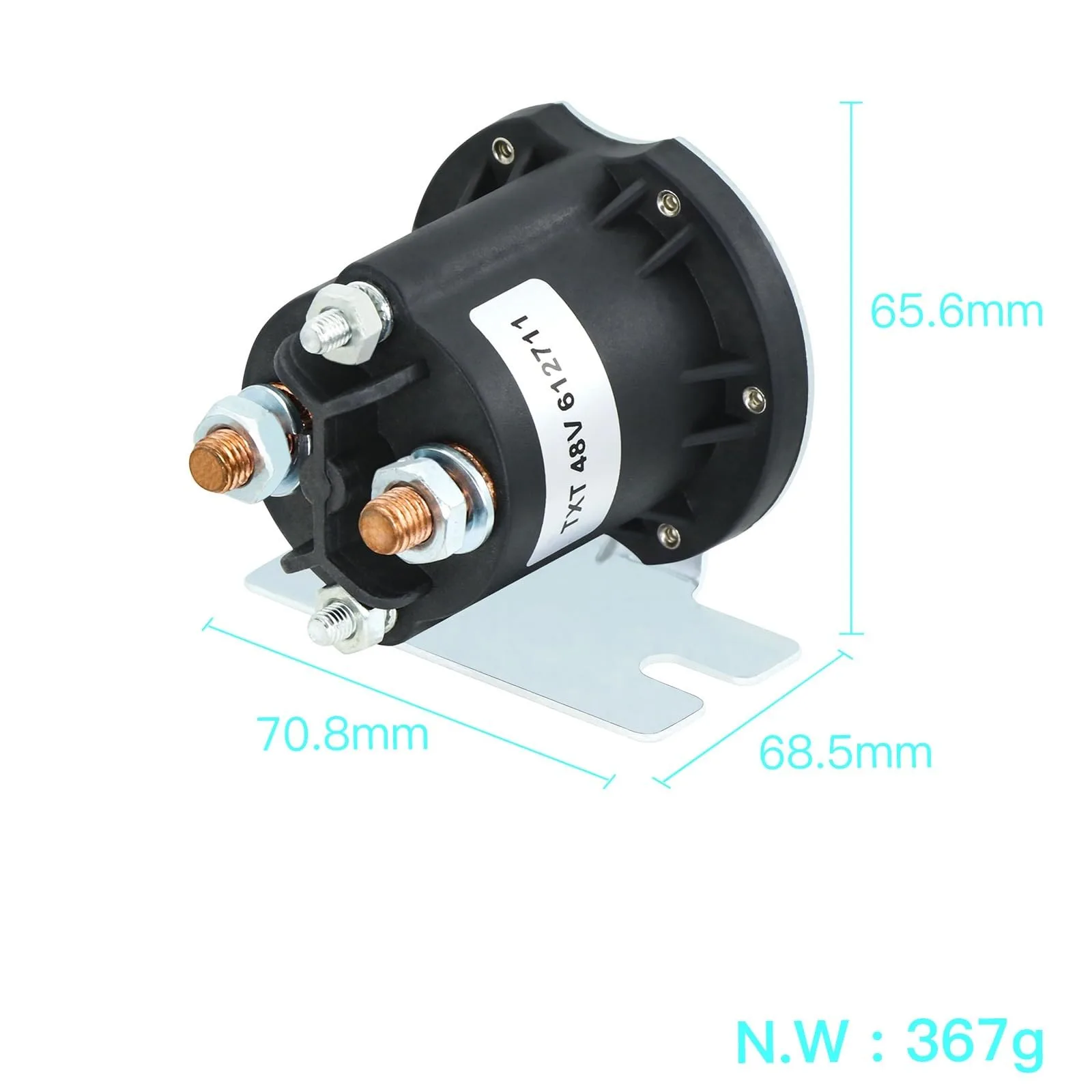 YkOHzqFHC 48V Golf Cart Contactor Solenoid Relay image 2