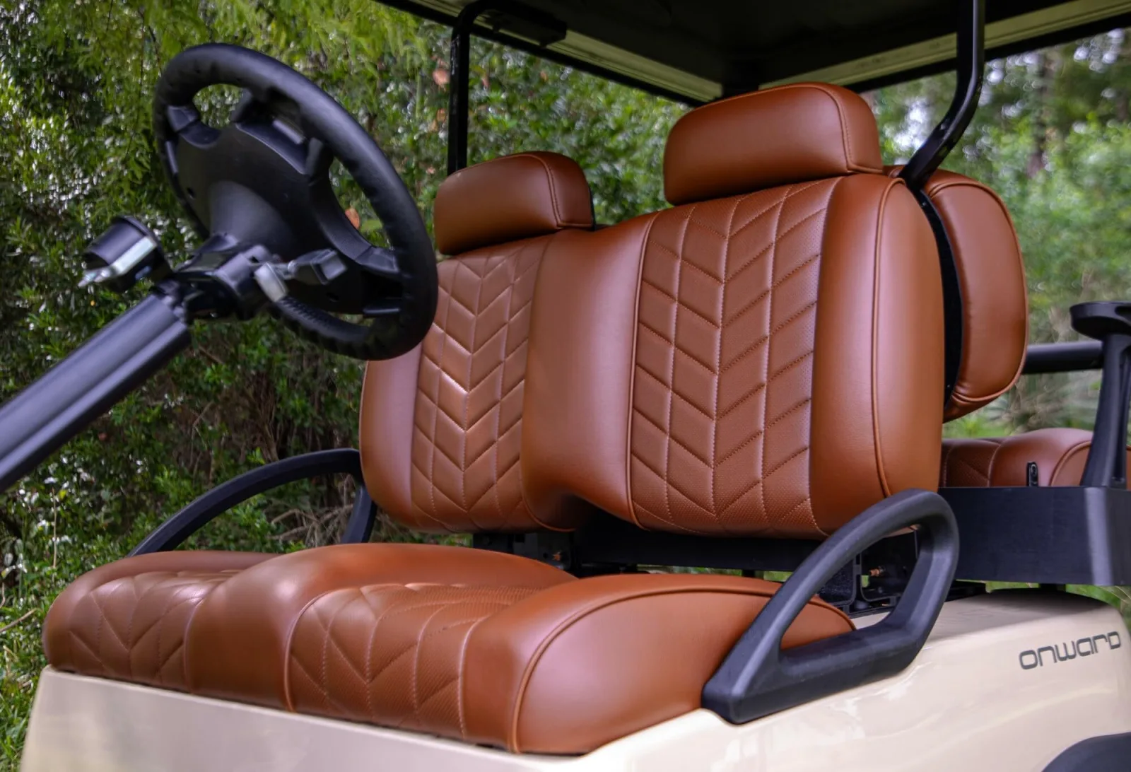 MADJAX Aviator Seat Cushion Kit for E-Z-GO RXV - Coffee image 3