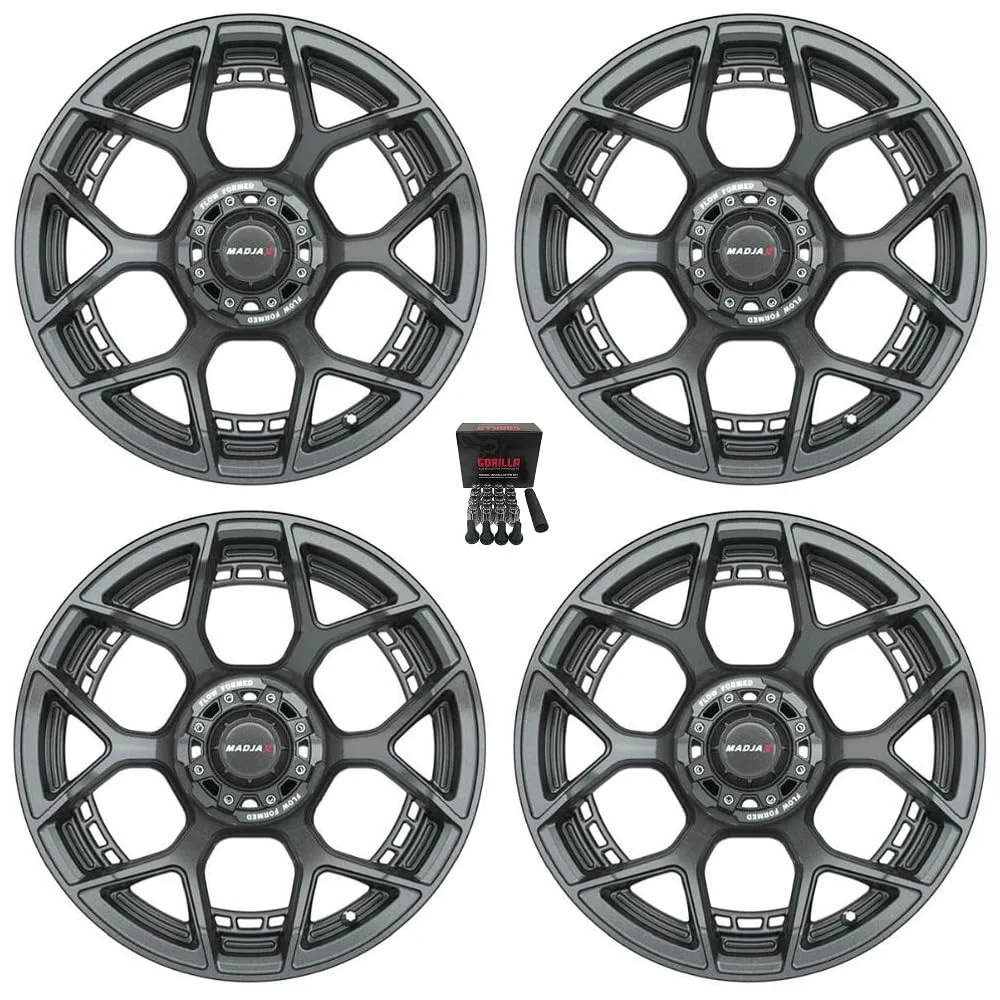 MadJax Evolution 15-Inch Gunmetal Golf Cart Wheels