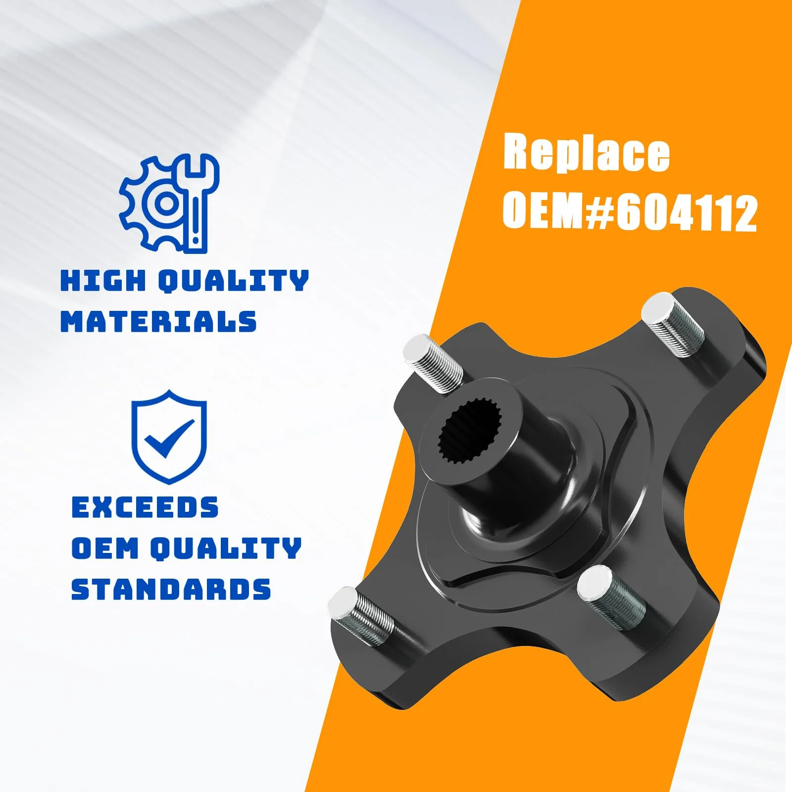 CLUBRALLY Rear Hub Assembly for E-Z-GO RXV, Aix-CB-076 image 2