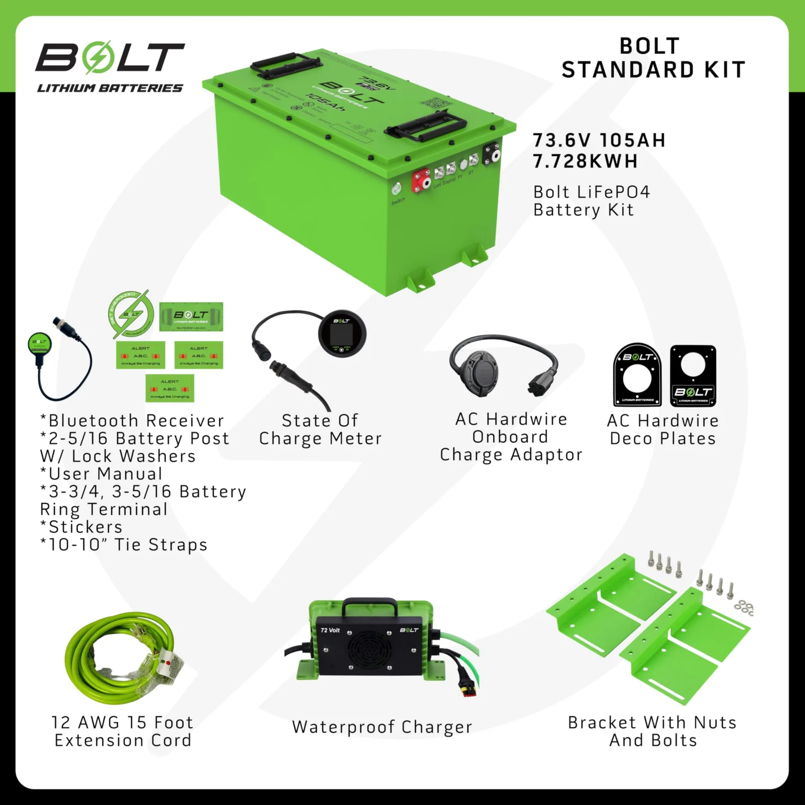 Bolt Energy USA 73.6V Battery for AdvancedEV Advent image 2