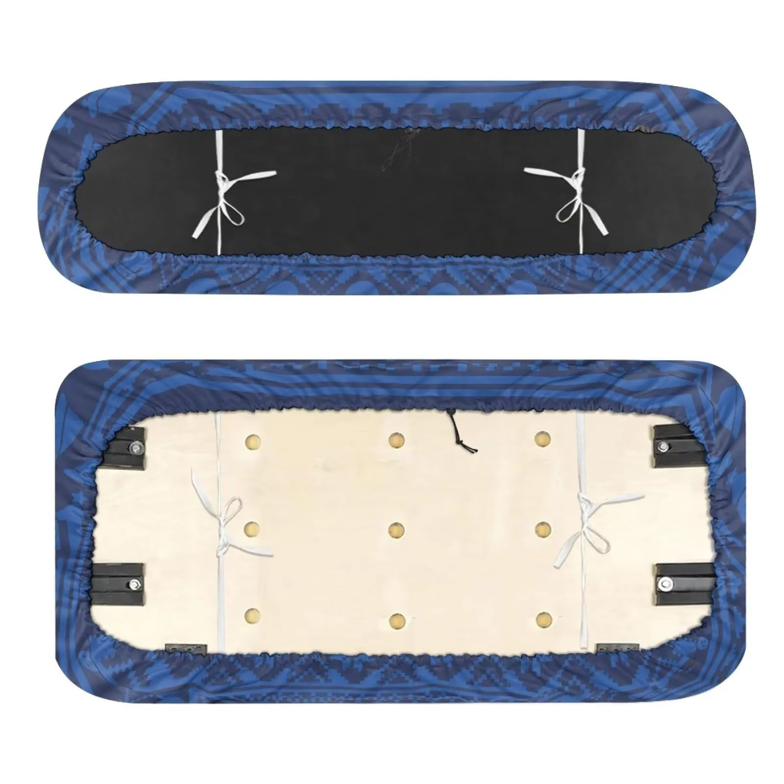 Quidrwyo Blue Christmas Tree Golf Cart Seat Covers image 2