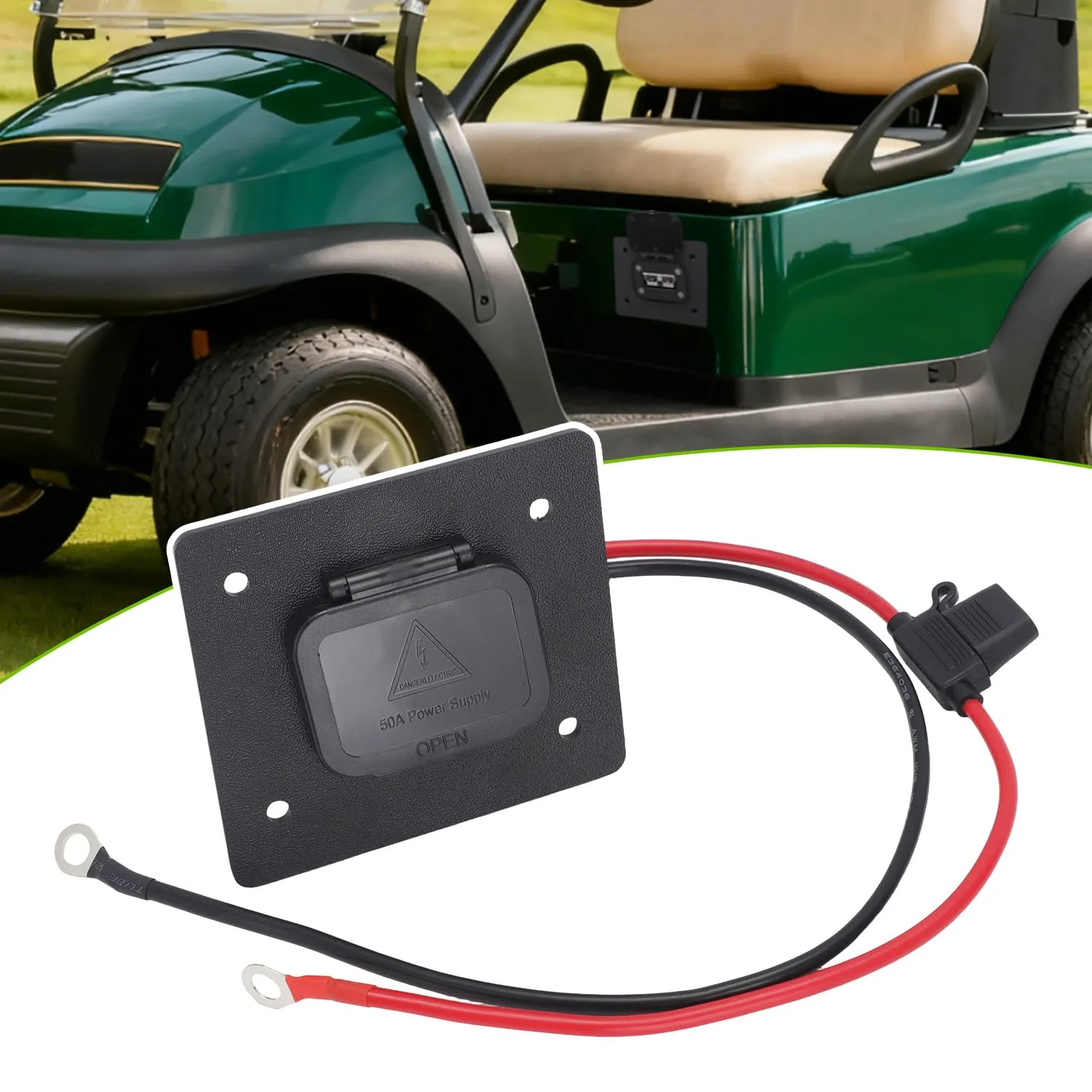 AUTOVIC Charger Port Cover Adapter for E-Z-GO TXT36