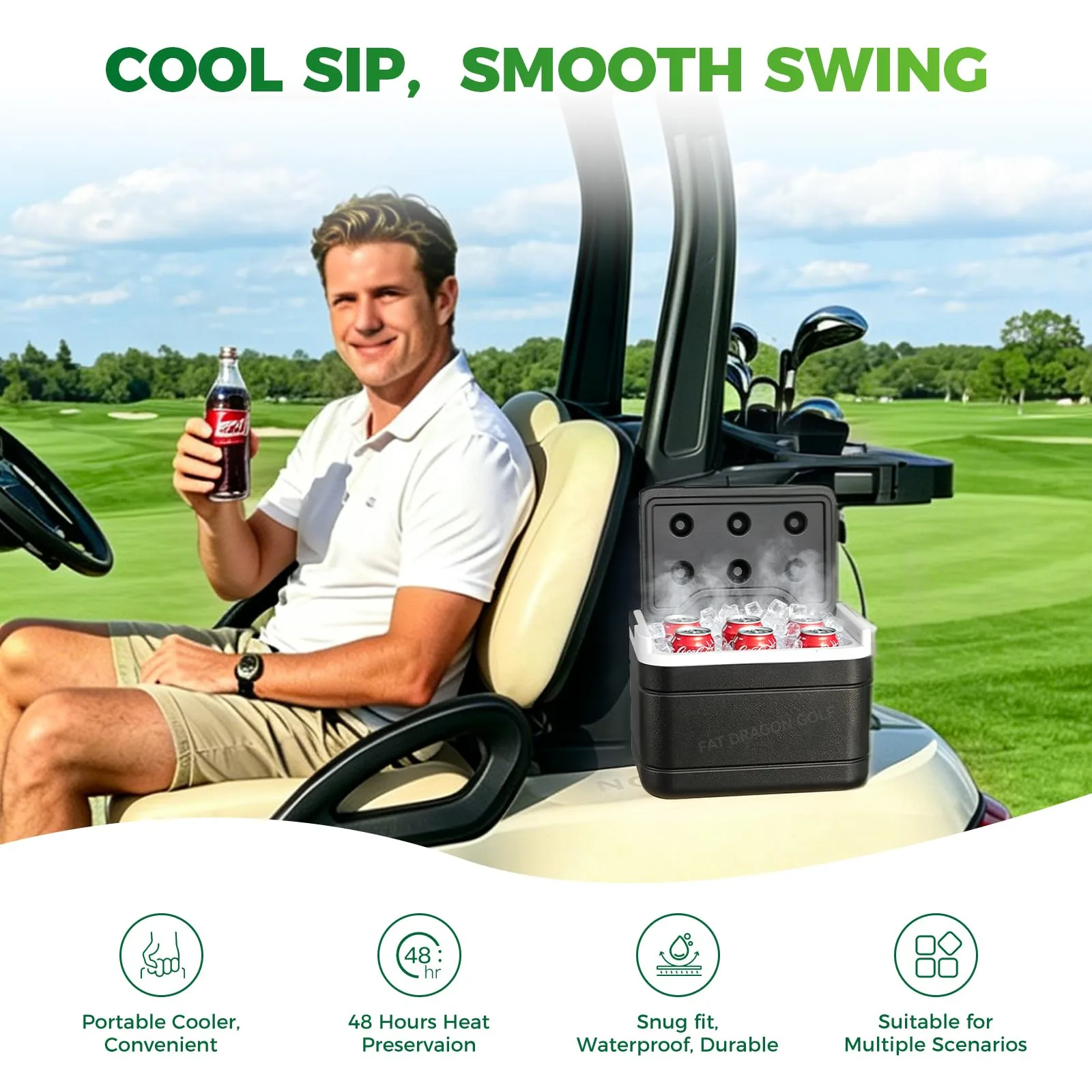 Panglong Club Car Precedent Golf Cart Cooler FDG-084 image 3
