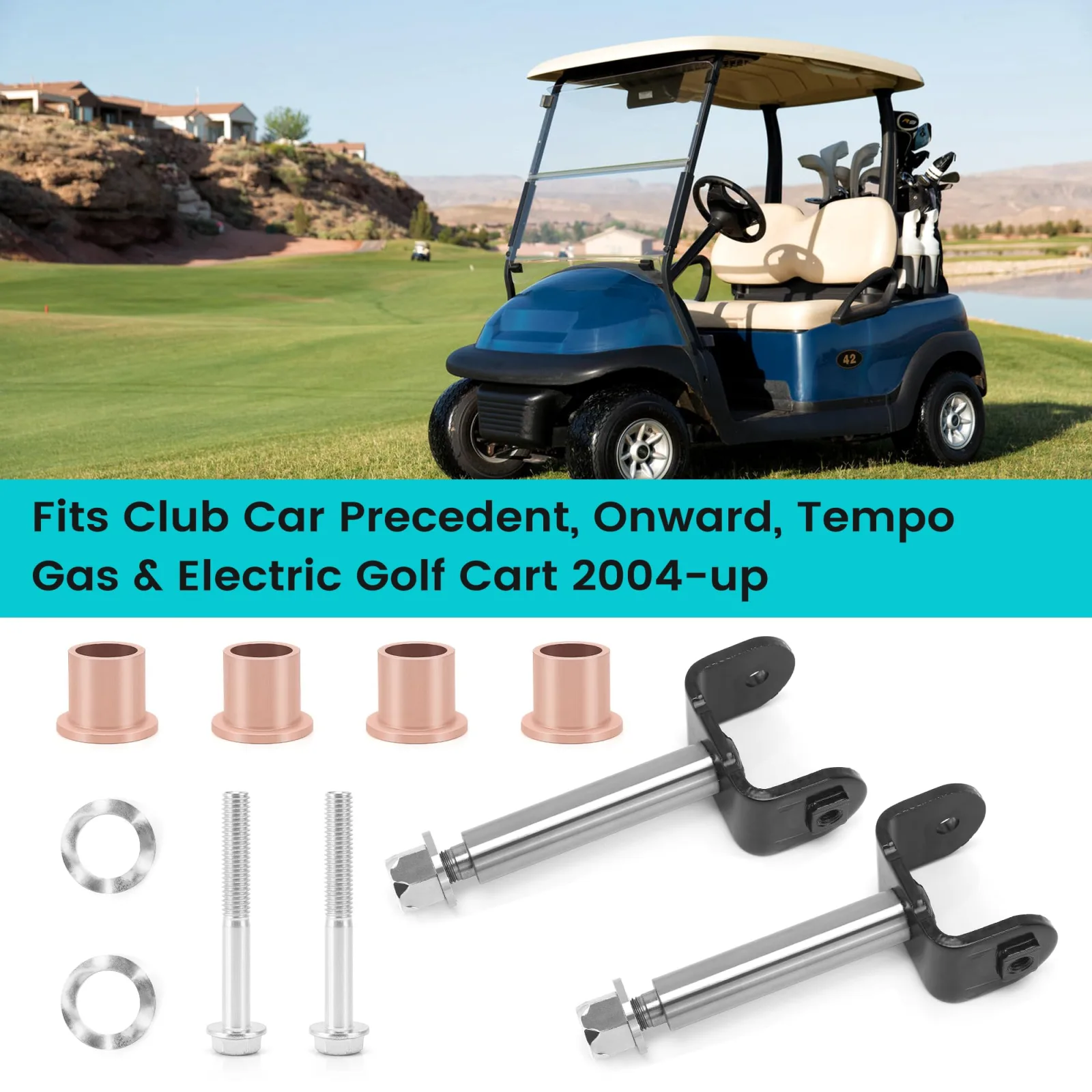 10L0L King Pin Repair Kit for Club Car Precedent image 3