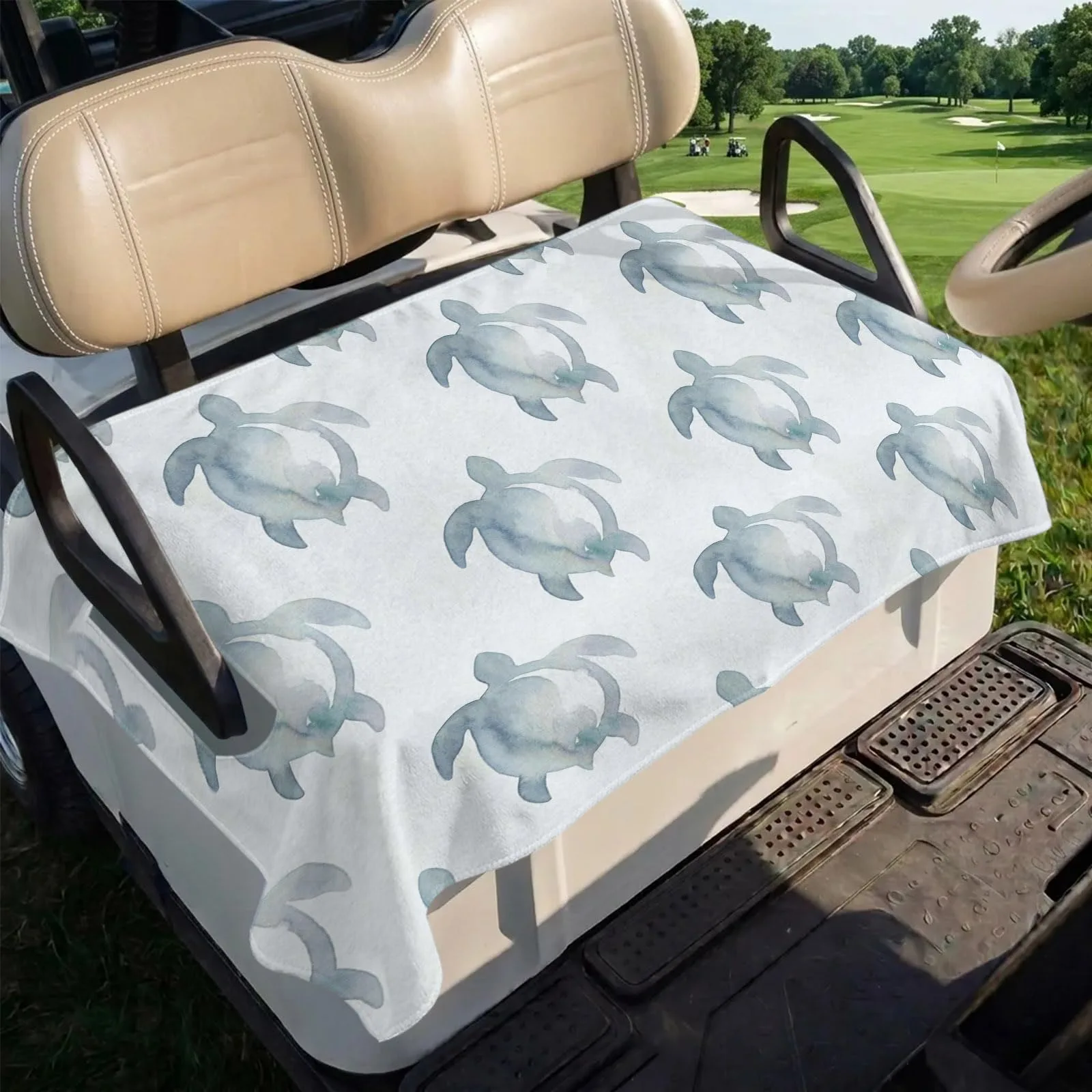 BEMIGO Golf Cart Seat Cover Blanket, Blue, 51 x 31 in image 2