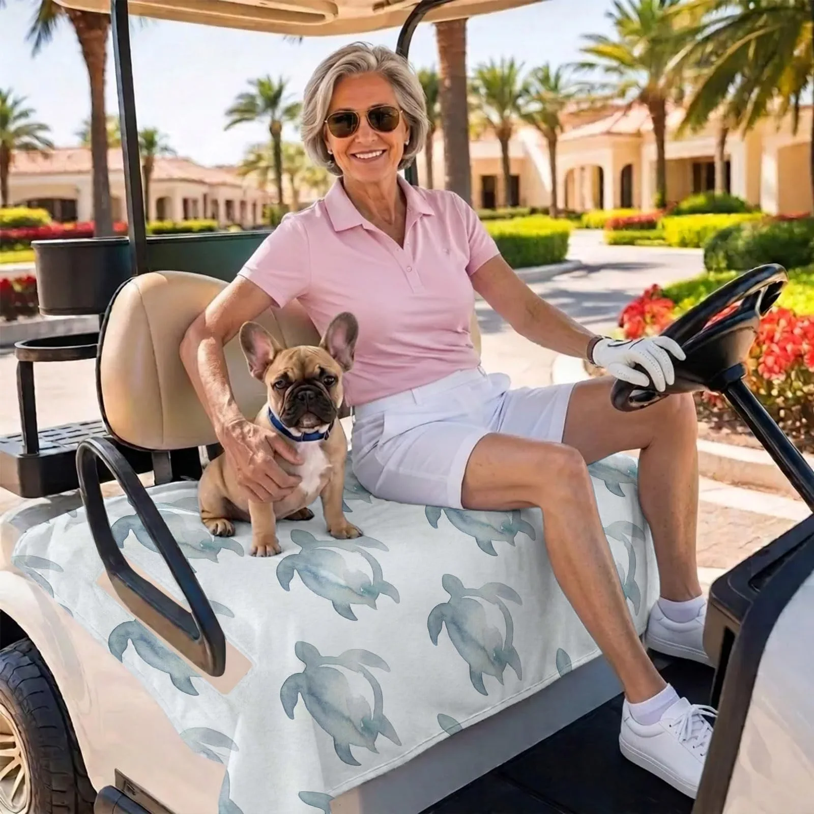BEMIGO Golf Cart Seat Cover Blanket, Blue, 51 x 31 in image 3