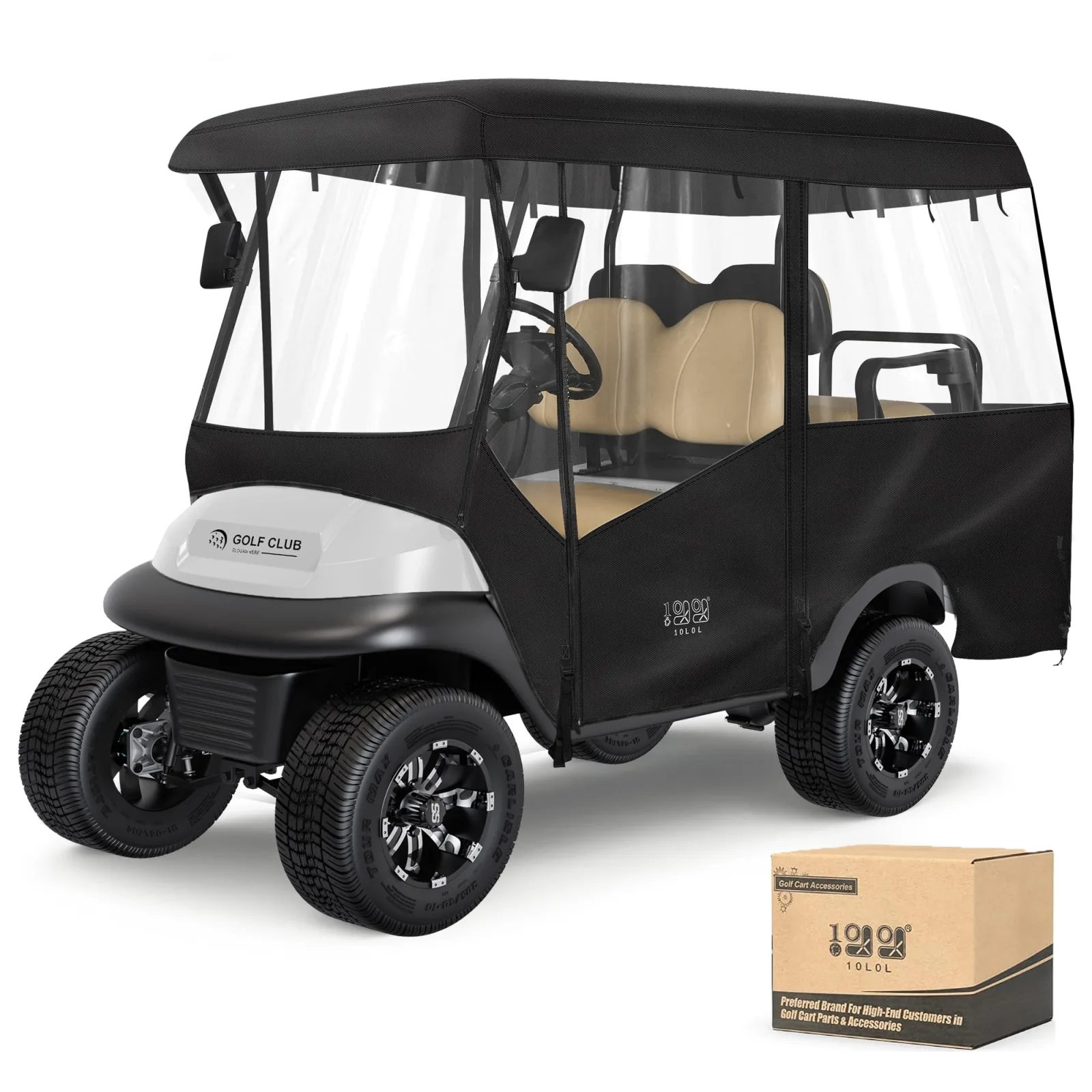 10L0L Golf Cart Enclosure for Yamaha, E-Z-GO & Club Car