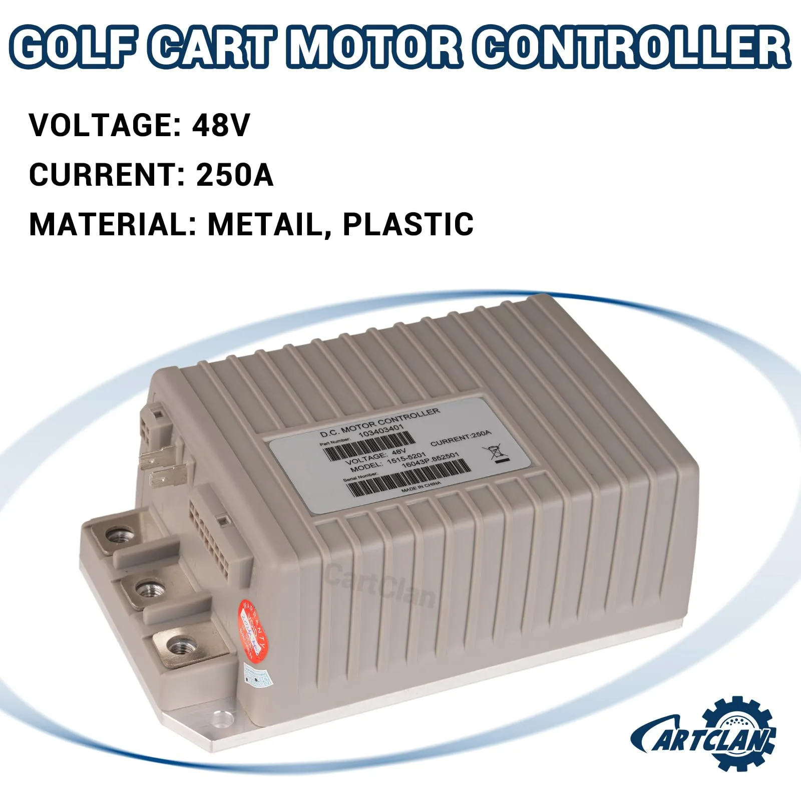 CartClan 48V 250A Controller for Club Car Precedent image 3