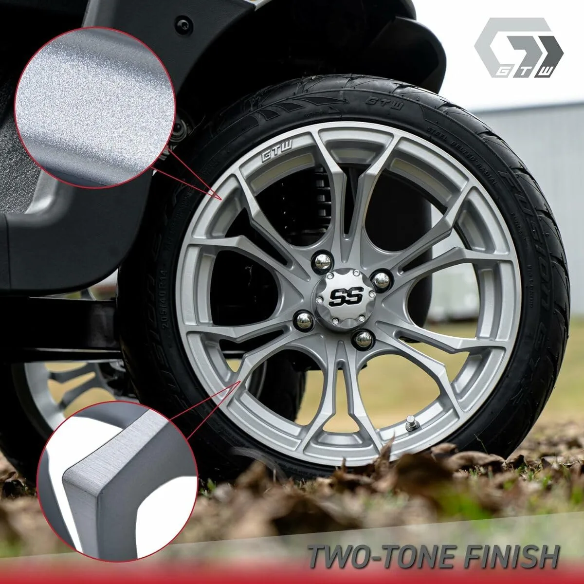 GTW Spyder 10-Inch Golf Cart Wheel 19-382 image 4