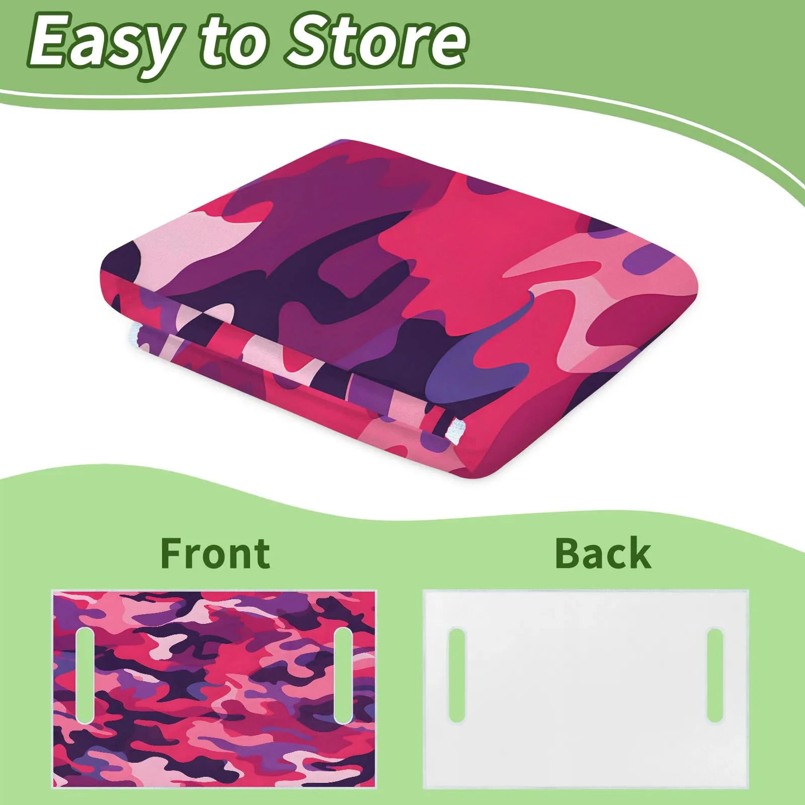 Tiveruda Pink Camouflage Golf Cart Seat Cover 51 x 31 in image 4