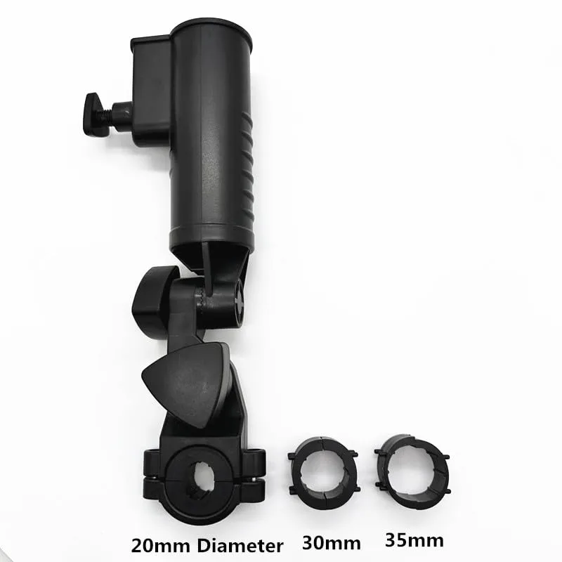 Adjustable Golf Cart Umbrella Holder with 3 Clamps image 3