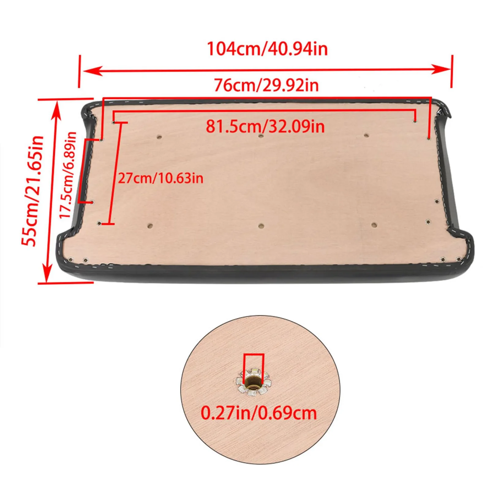 waltyotur Front Seat Bottom Cushion for Club Car DS image 2