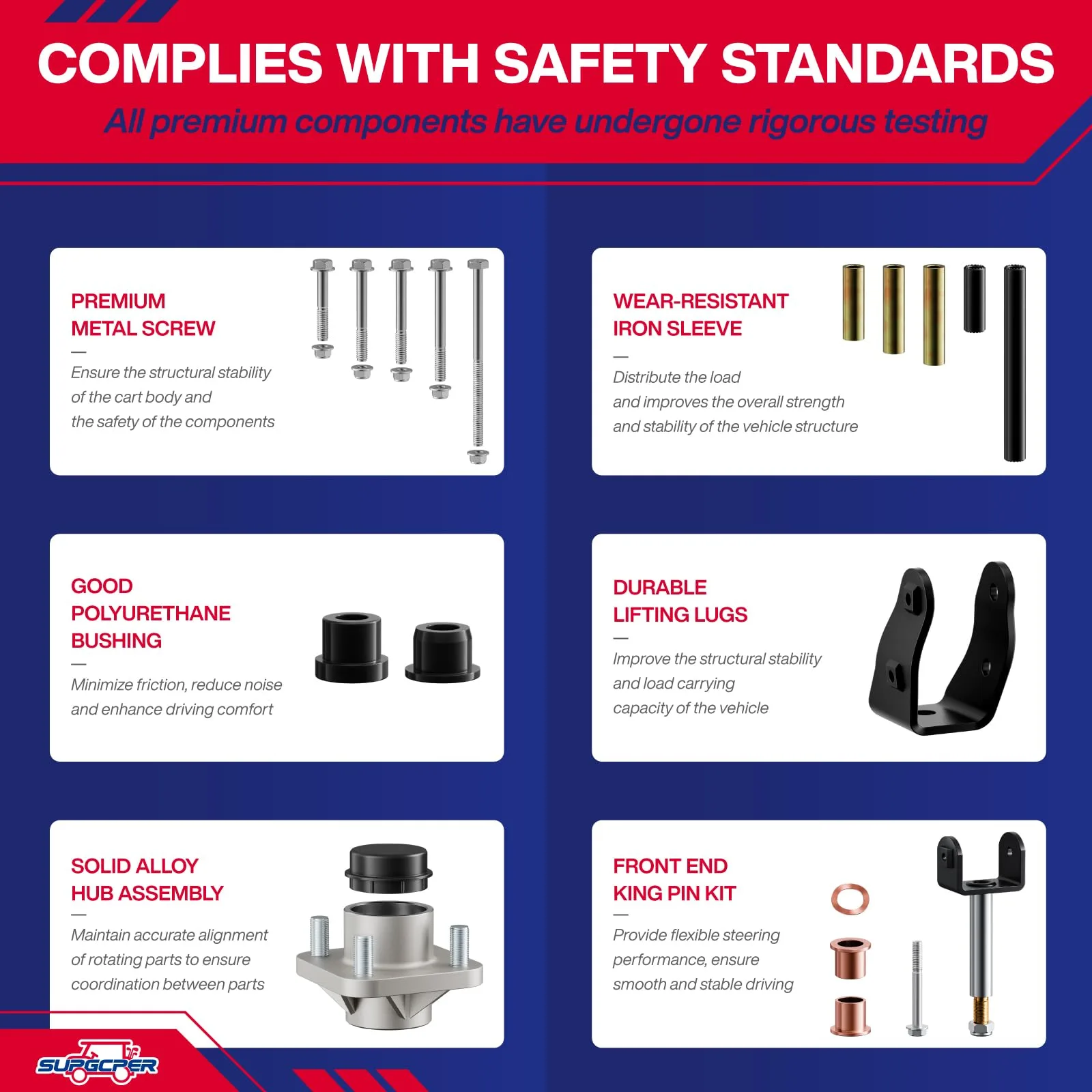 SUPGCPER Club Car Precedent Front End Repair Kit image 4