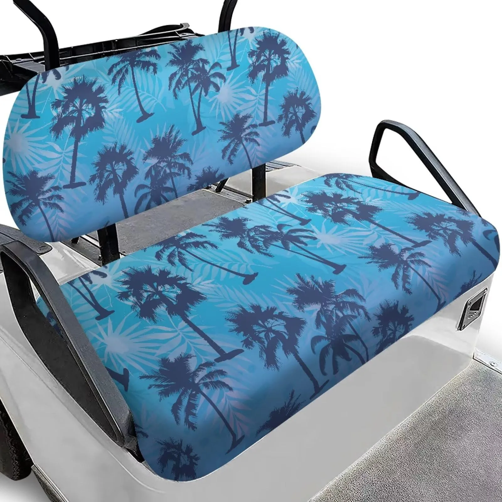 Quidrwyo Palm Tree Golf Cart Seat and Backrest Covers