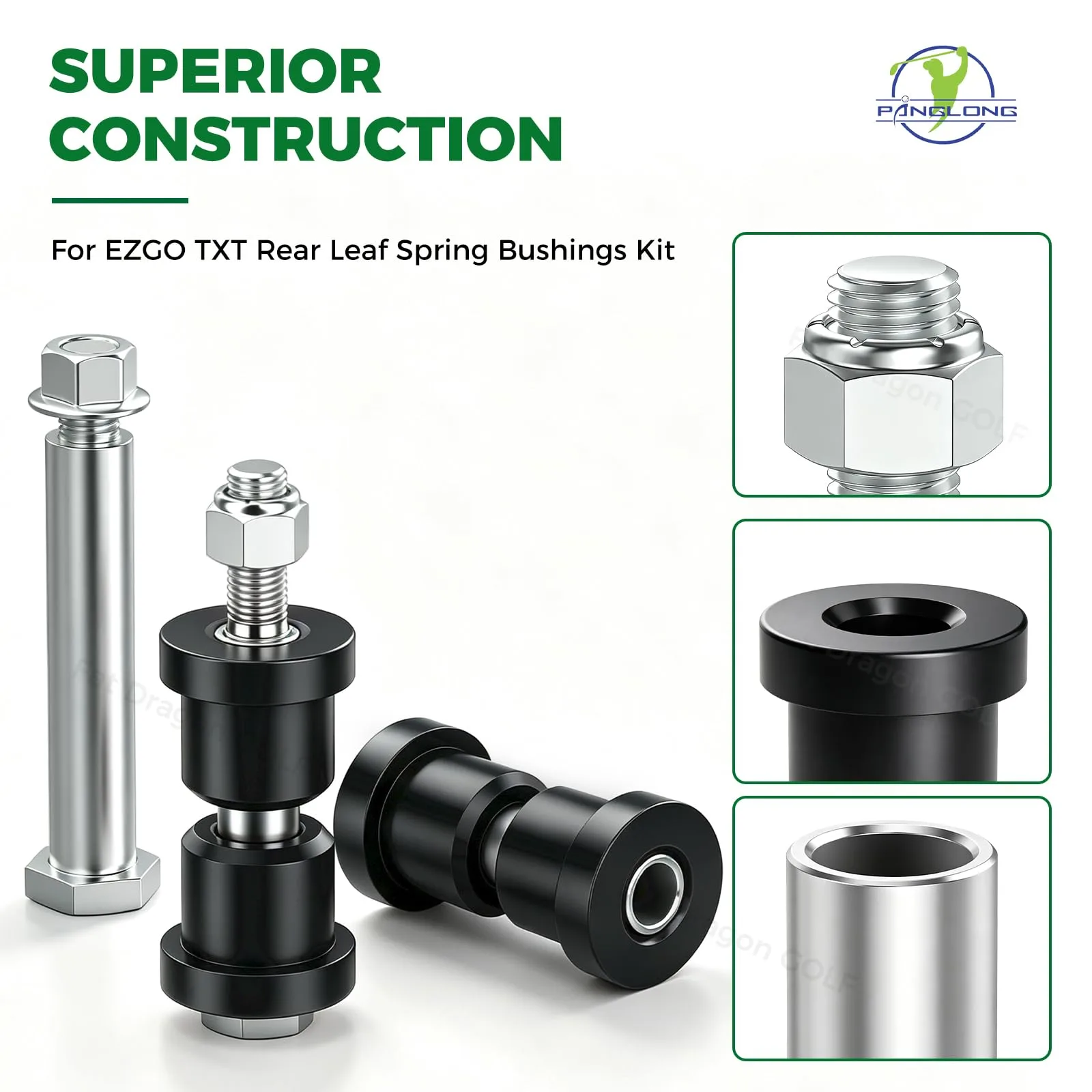 Panglong FDG-096 E-Z-GO TXT Rear Leaf Spring Bushing Kit image 2