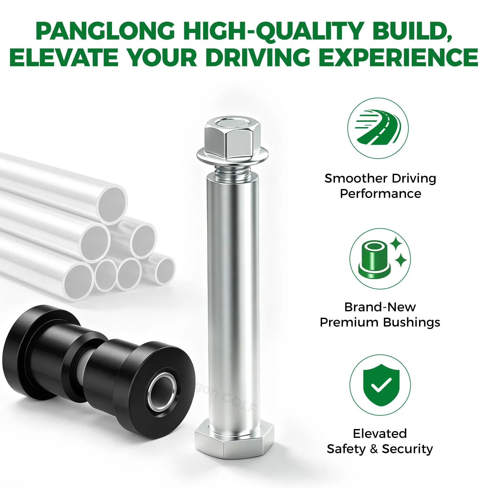 Panglong FDG-096 E-Z-GO TXT Rear Leaf Spring Bushing Kit image 3