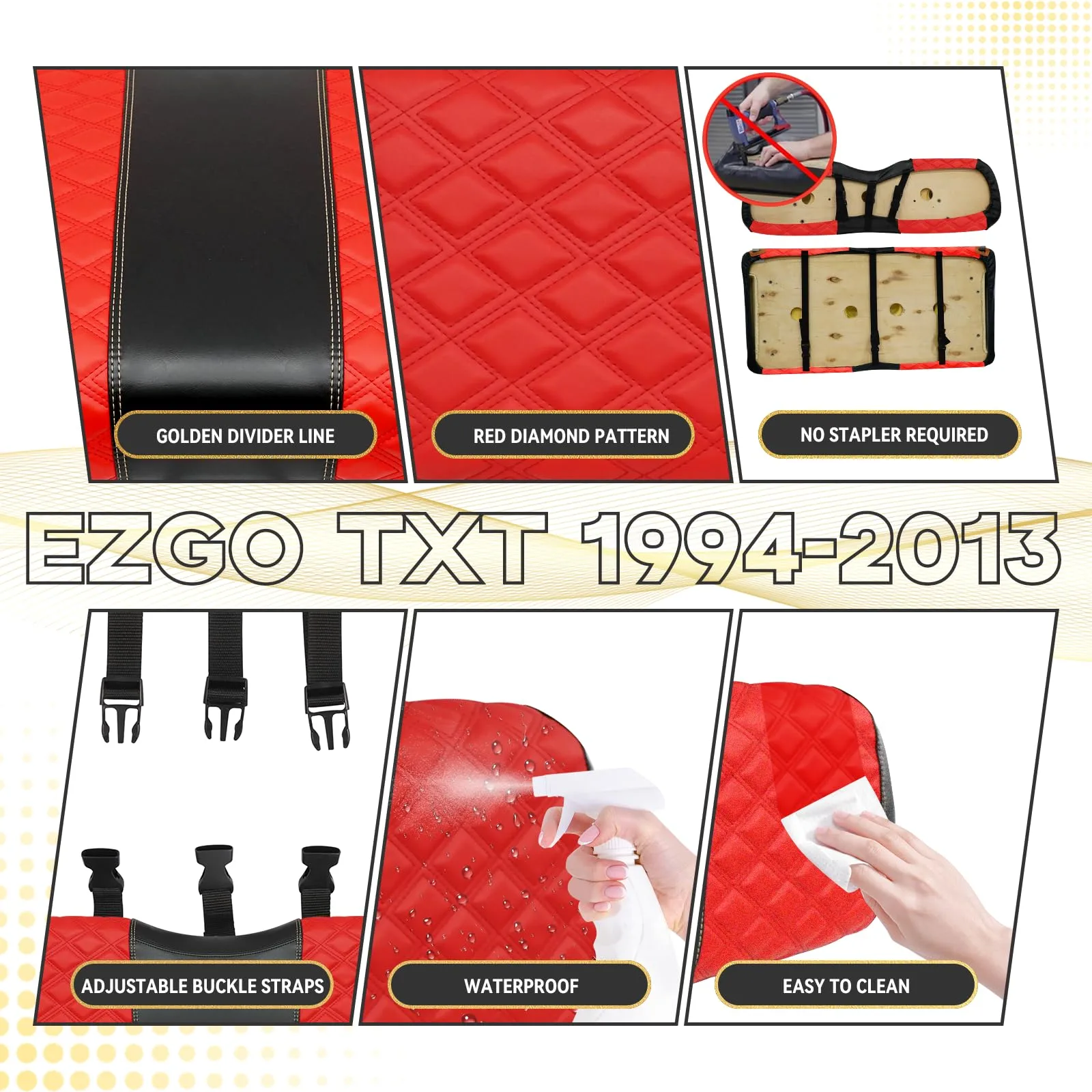 HANGKUNNEE E-Z-GO TXT Seat Covers 1994-2013 image 4
