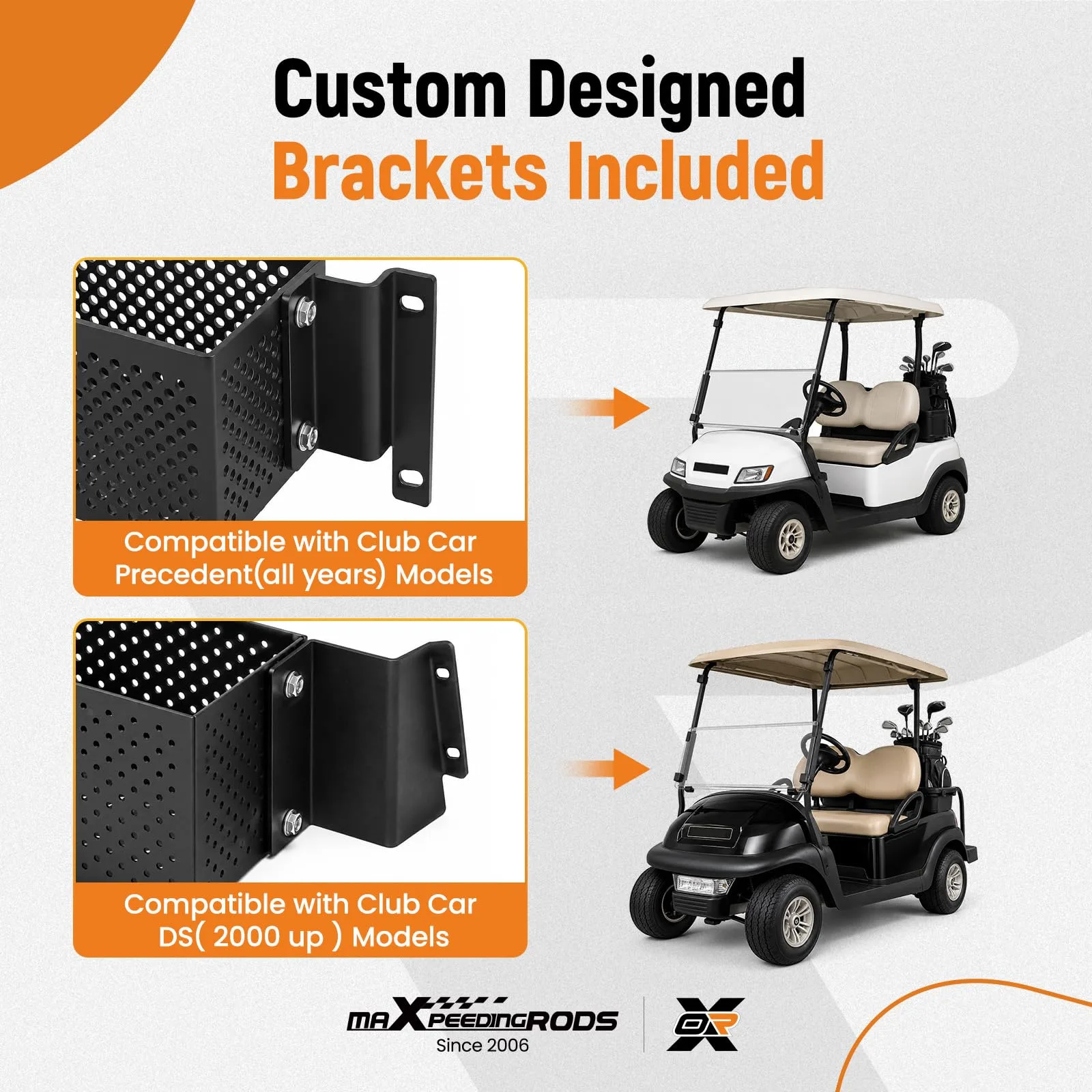 maXpeedingrods JR10VF Golf Cart Dash Storage Basket image 3