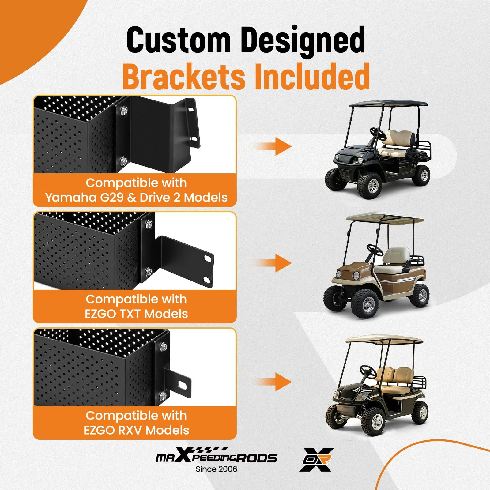 maXpeedingrods JR10VF Golf Cart Dash Storage Basket image 4