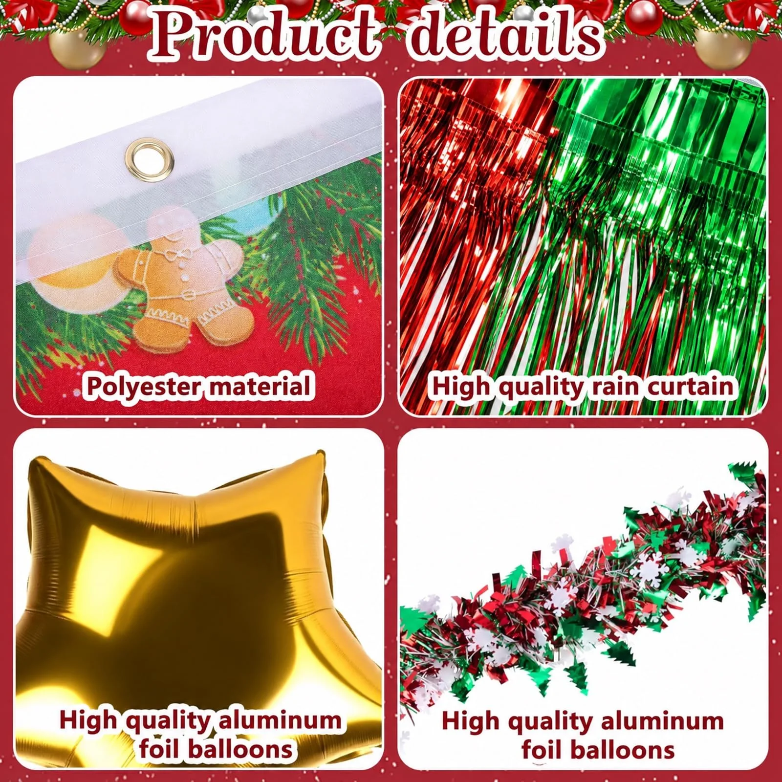 NEVERLAND Christmas Golf Cart Decorations Kit A319-DK-A image 4