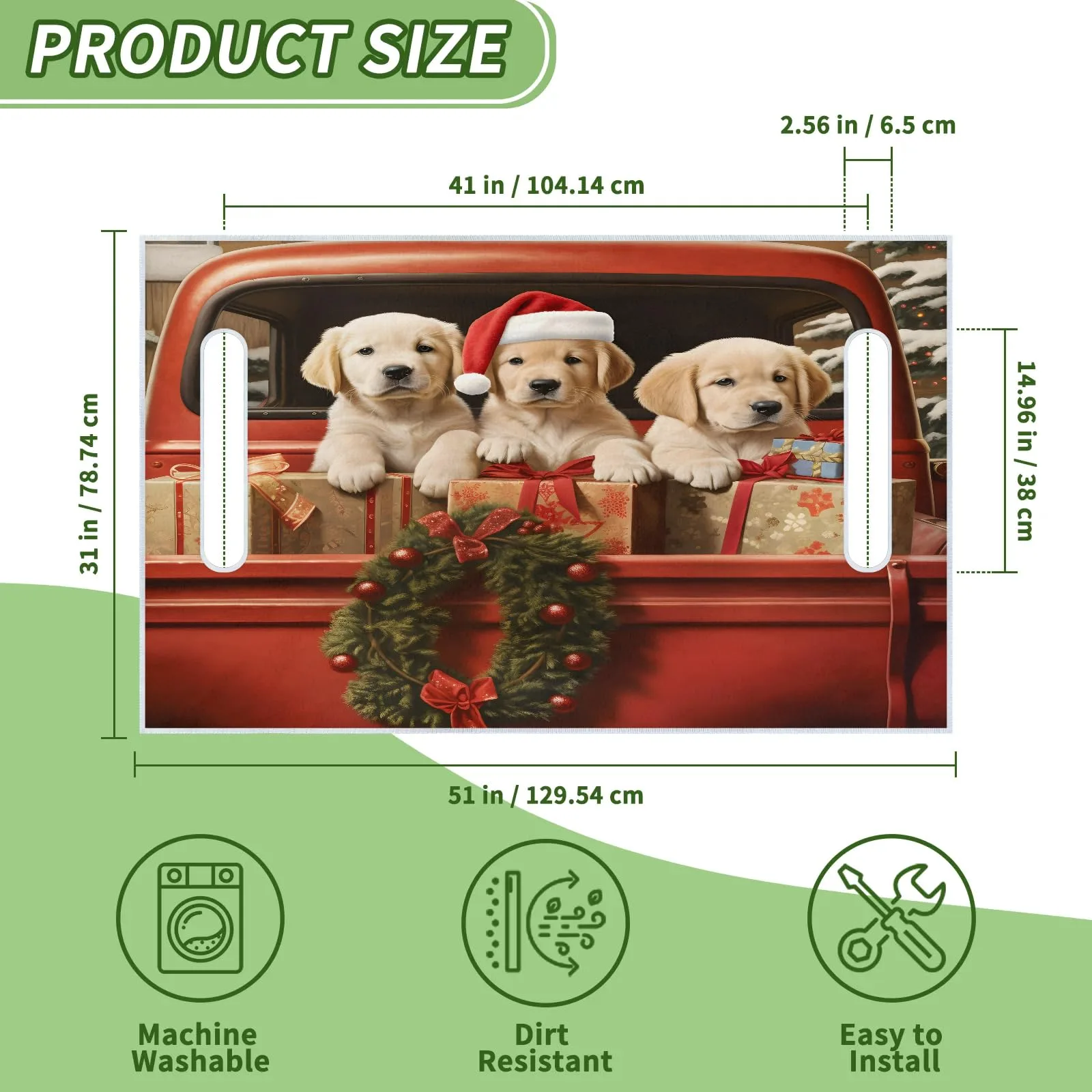 Tiveruda Golf Cart Seat Cover for Double Seats image 2
