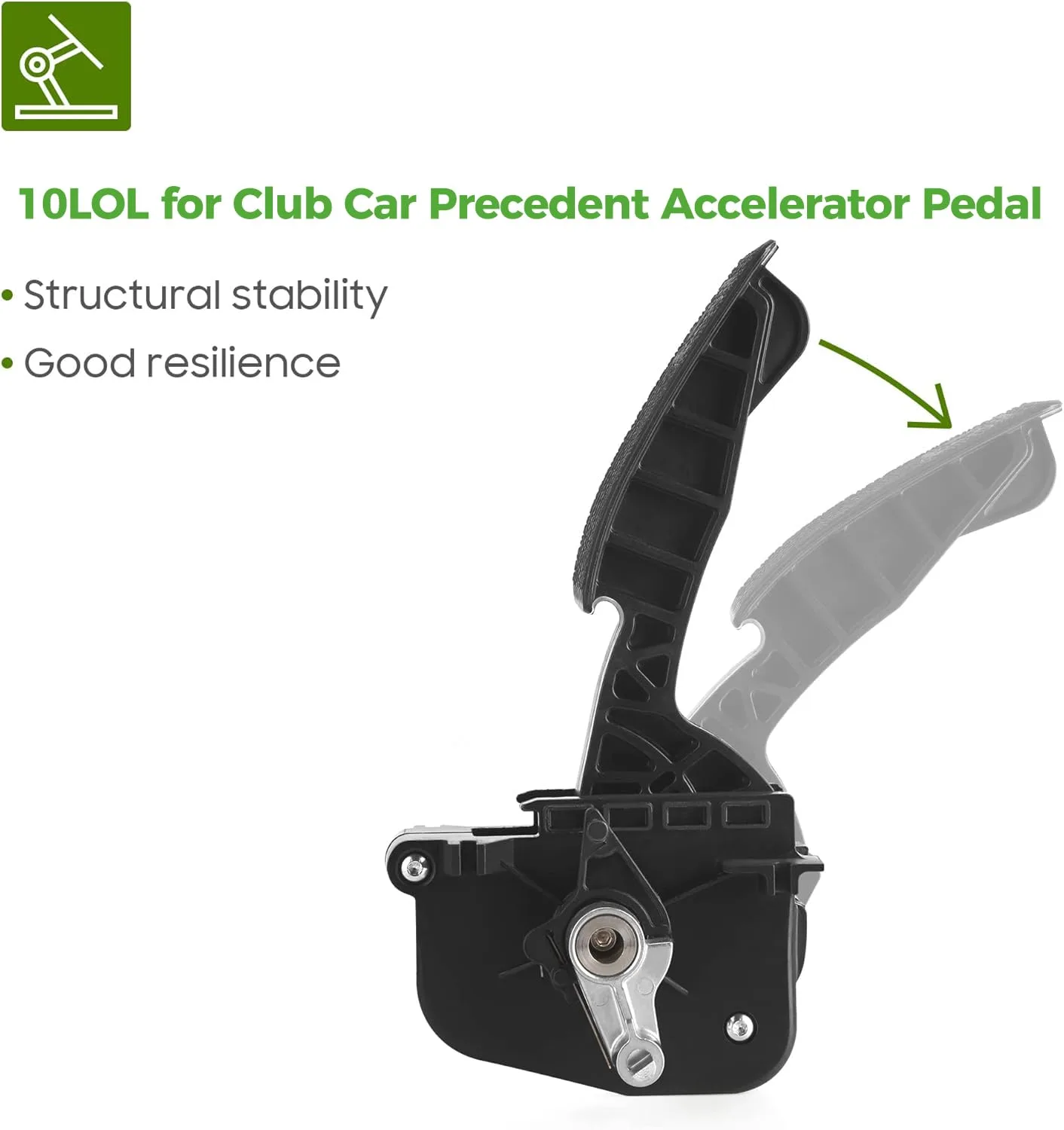 10L0L Accelerator Pedal Assembly for Club Car Gas Carts image 4
