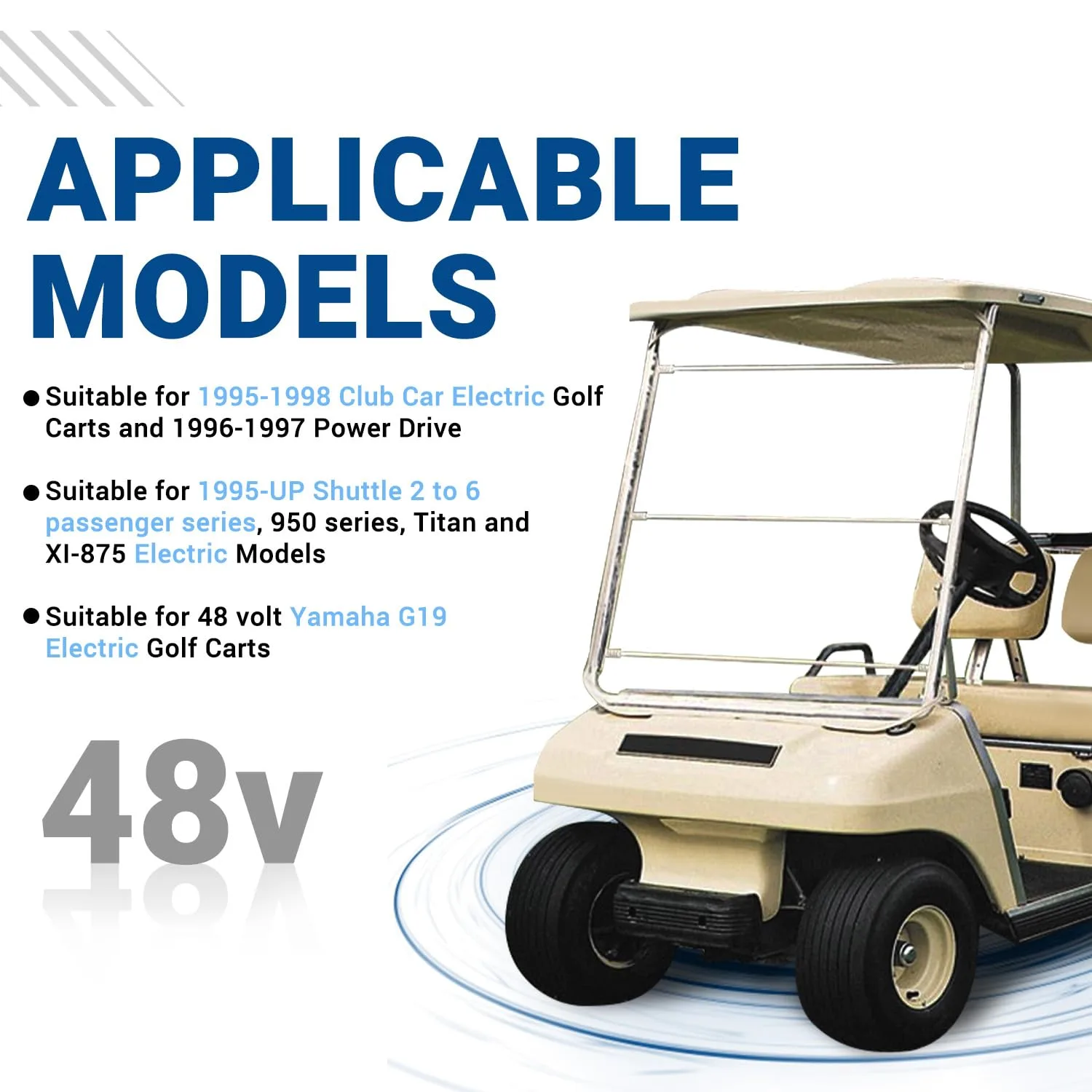 CartClan 48V 4-Terminal Golf Cart Solenoid CT-CC-0063 image 2