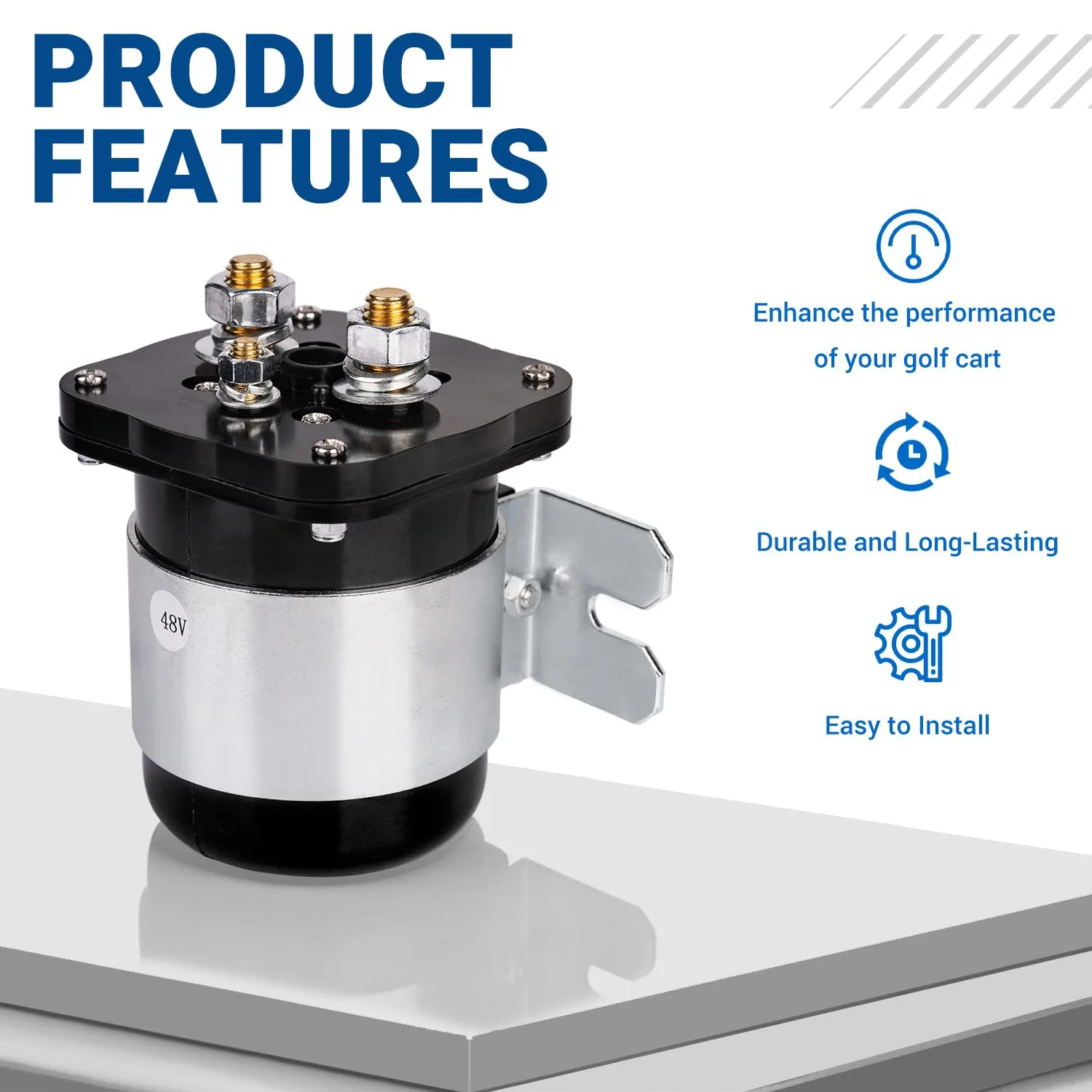CartClan 48V 4-Terminal Golf Cart Solenoid CT-CC-0063 image 3