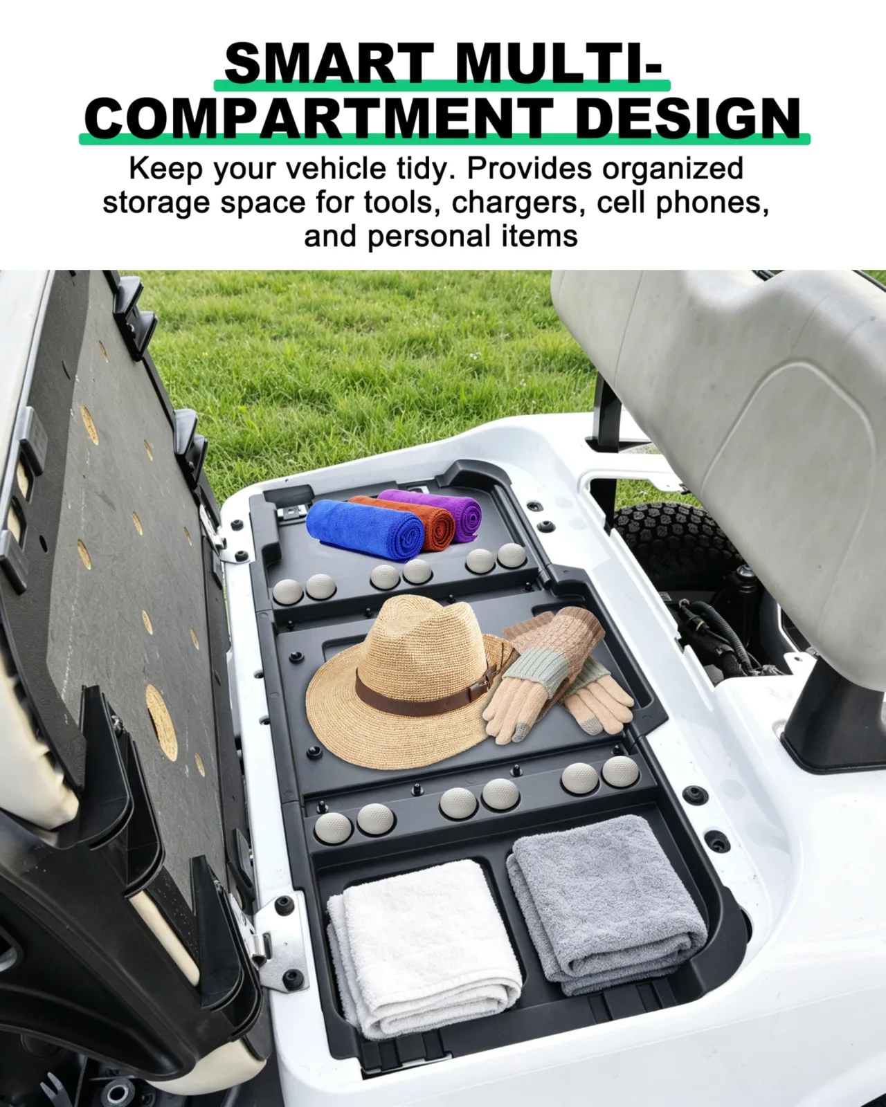 LDETXY Under-Seat Storage Tray for E-Z-GO RXV Valor 2025 image 4