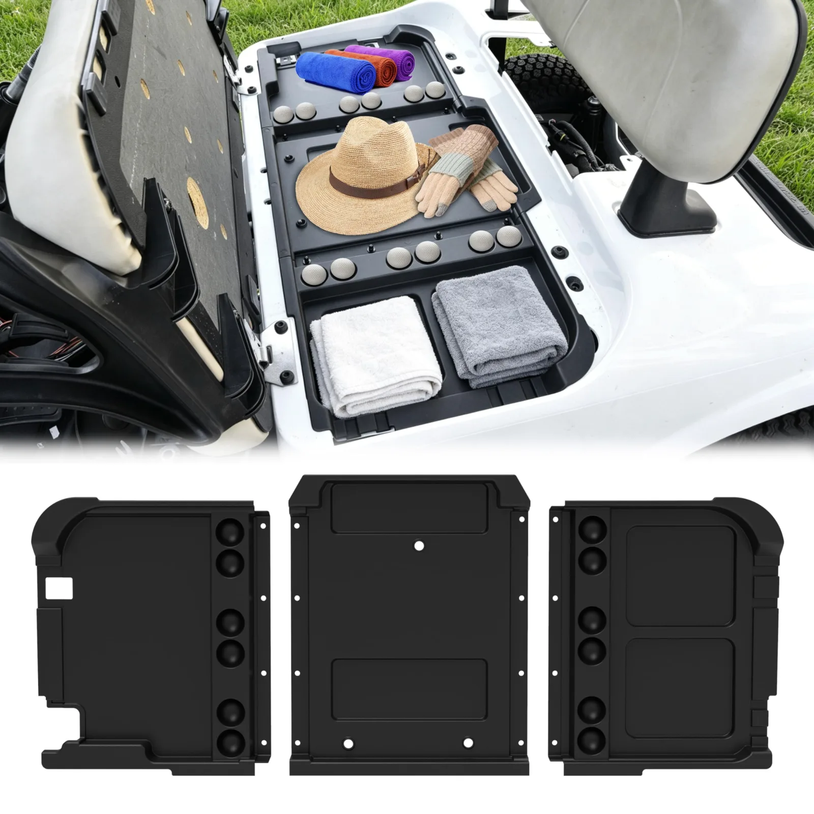LDETXY Under-Seat Storage Tray for E-Z-GO RXV Valor 2025