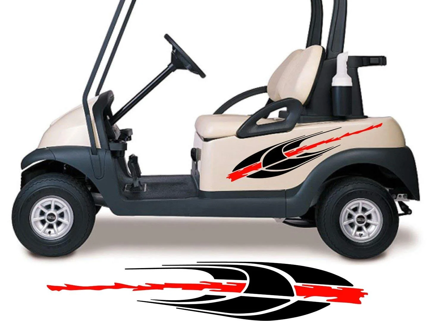 StickerChef GCA1220 Two-Color Golf Cart Decals