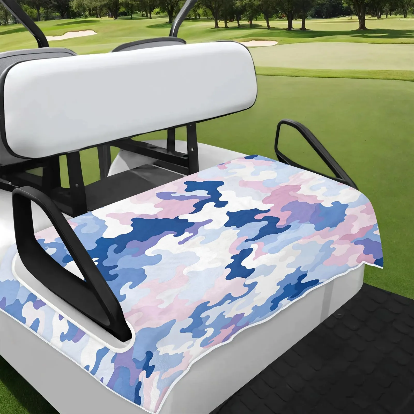 Tiveruda Purple Camouflage Golf Cart Seat Cover